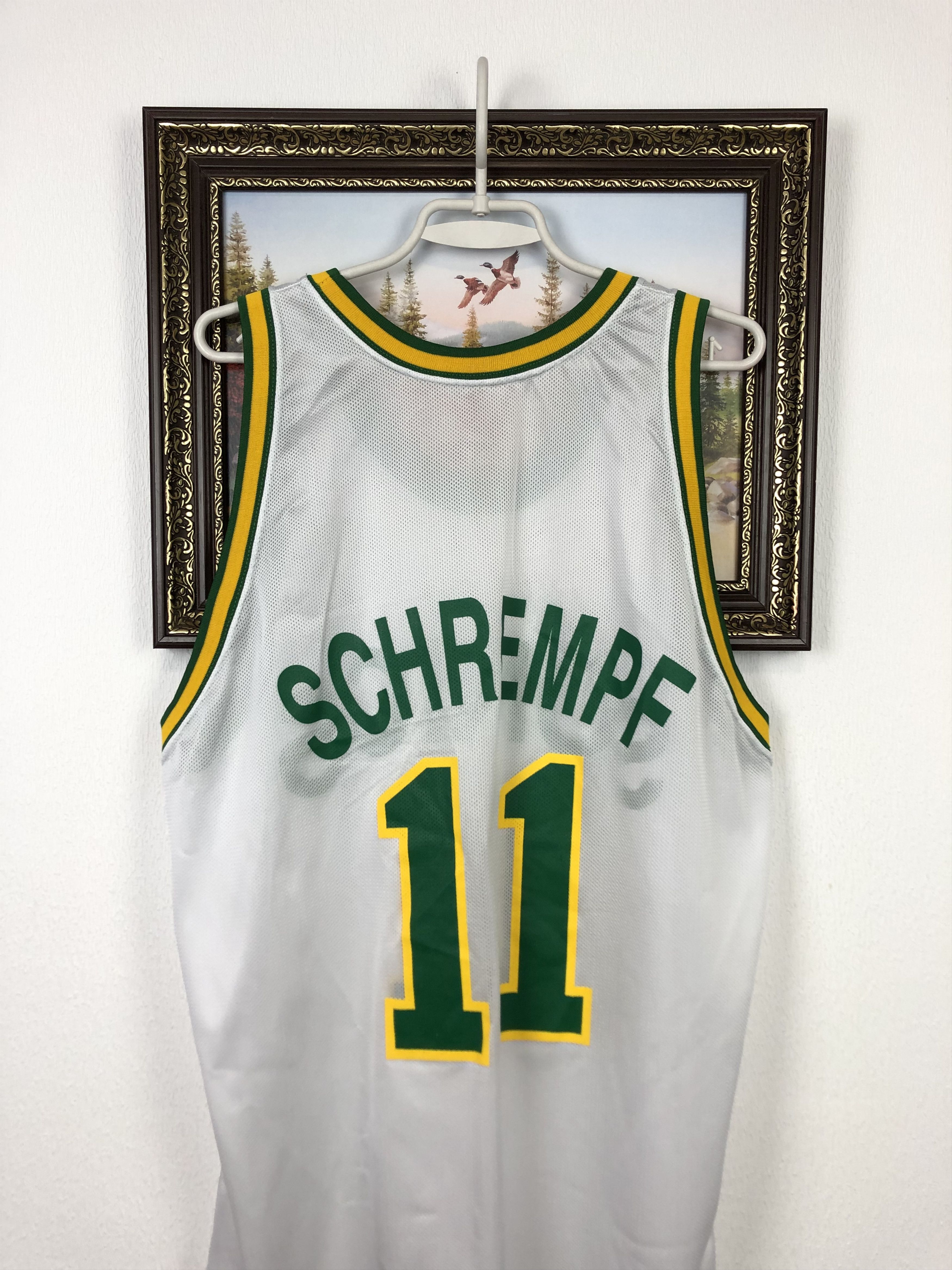 Champion Vintage Champion Seattle Supersonics Schrempf Tee Jersey Size US XL / EU 56 / 4 - 10 Thumbnail