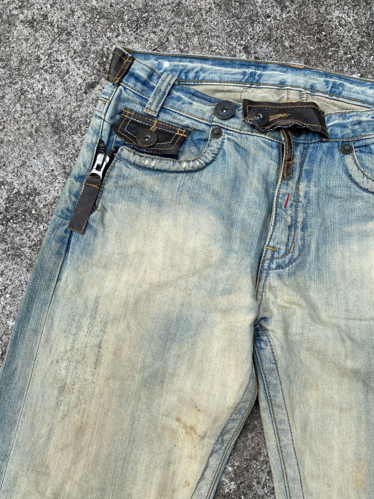 Army Of Me × Japanese Brand Army Of No Distressed Rusty Faded Blue Jeans Size US 31 - 9 Thumbnail