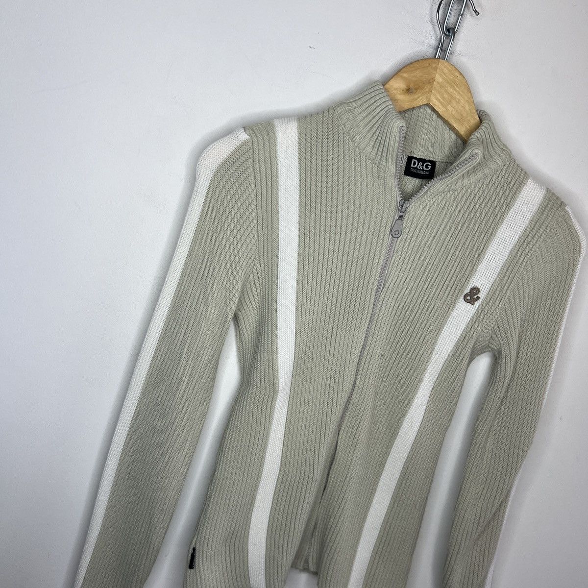Dolce & Gabbana Avant Garde Dolce & Gabbana Ribbed Sweater Big logo D&G Size S / US 4 / IT 40 - 3 Thumbnail