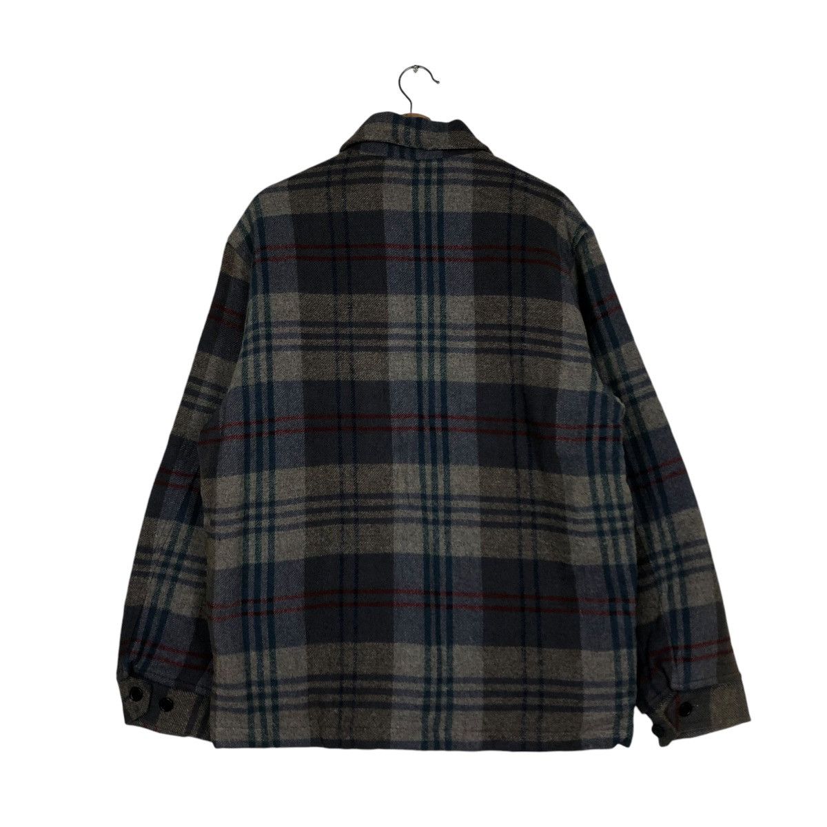Japanese Brand 🔥VINTAGE FLANNEL WOOL JACKET ZIPPER PARALYSER ISSEY MIYAKE Size US M / EU 48-50 / 2 - 10 Thumbnail