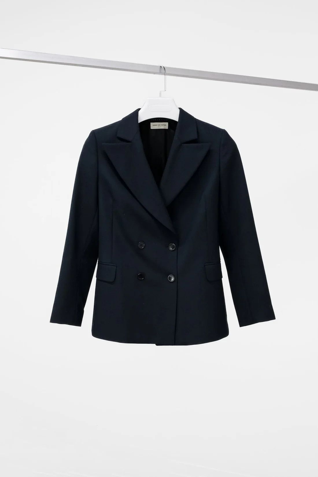 Dries Van Noten Double Breasted Wool Blazer