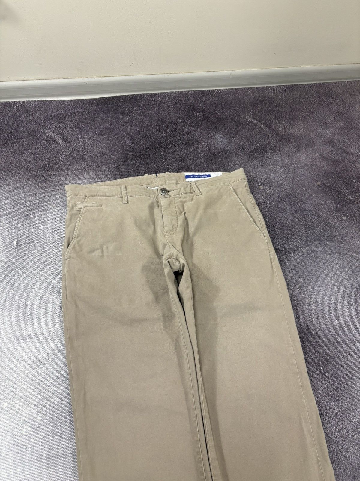 Jacob Cohen Jacob Cohen Bobby Men’s Beige Cotton Stretch Chino Pants Size US 36 / EU 52 - 6 Thumbnail