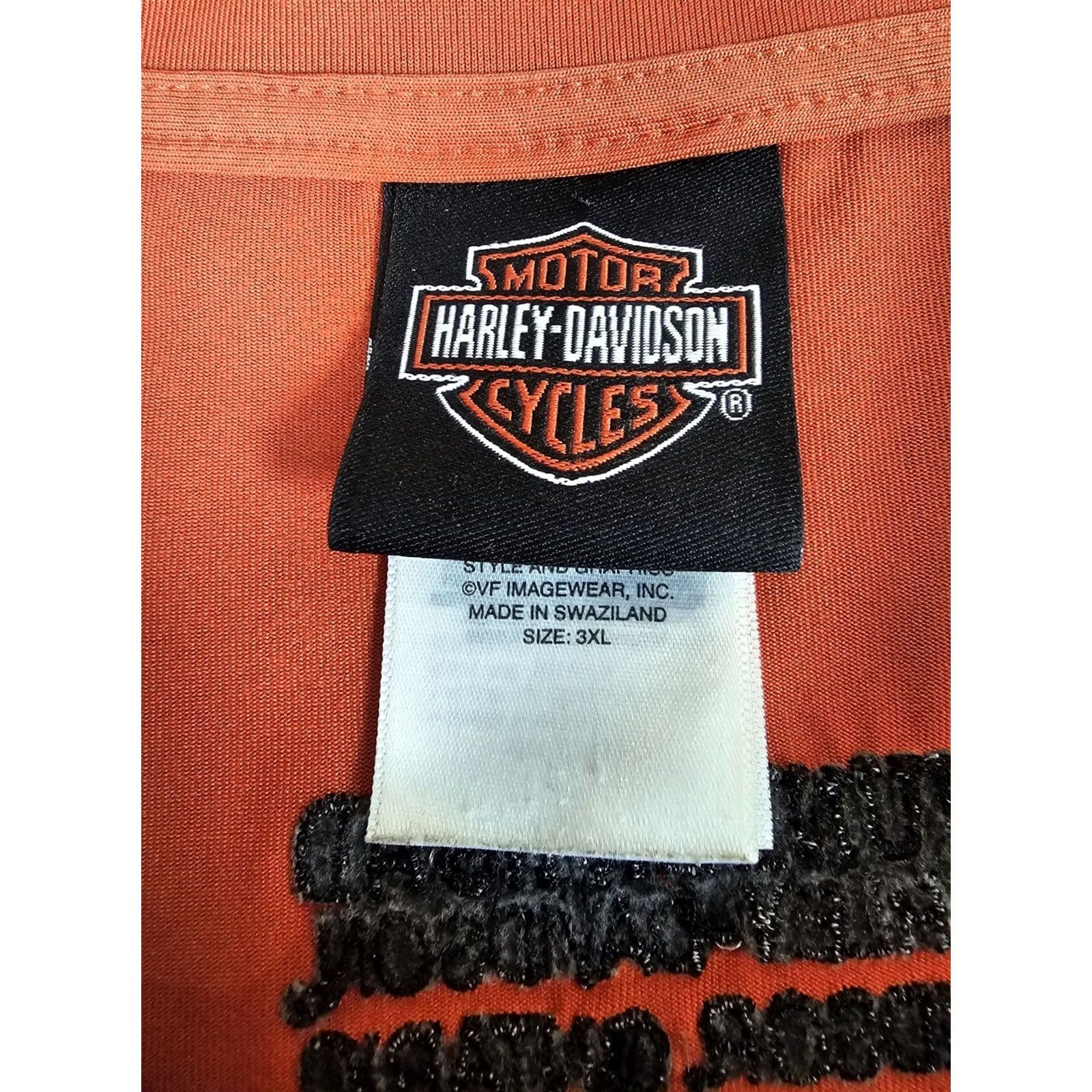 Harley Davidson Harley-Davidson Motorcycle Polo Shirt Orange Thunder Road Ontario HD Mens 3XL Sz 3XL Size US XXL / EU 58 / 5 - 7 Thumbnail