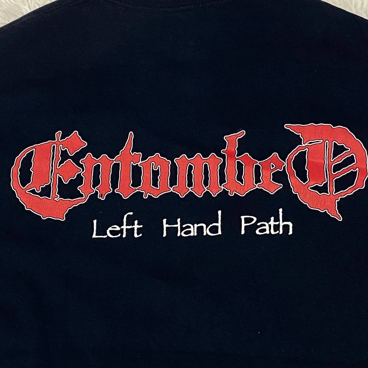 Band Tees Death metal band entombed left hand path cover album art Size US M / EU 48-50 / 2 - 5 Thumbnail