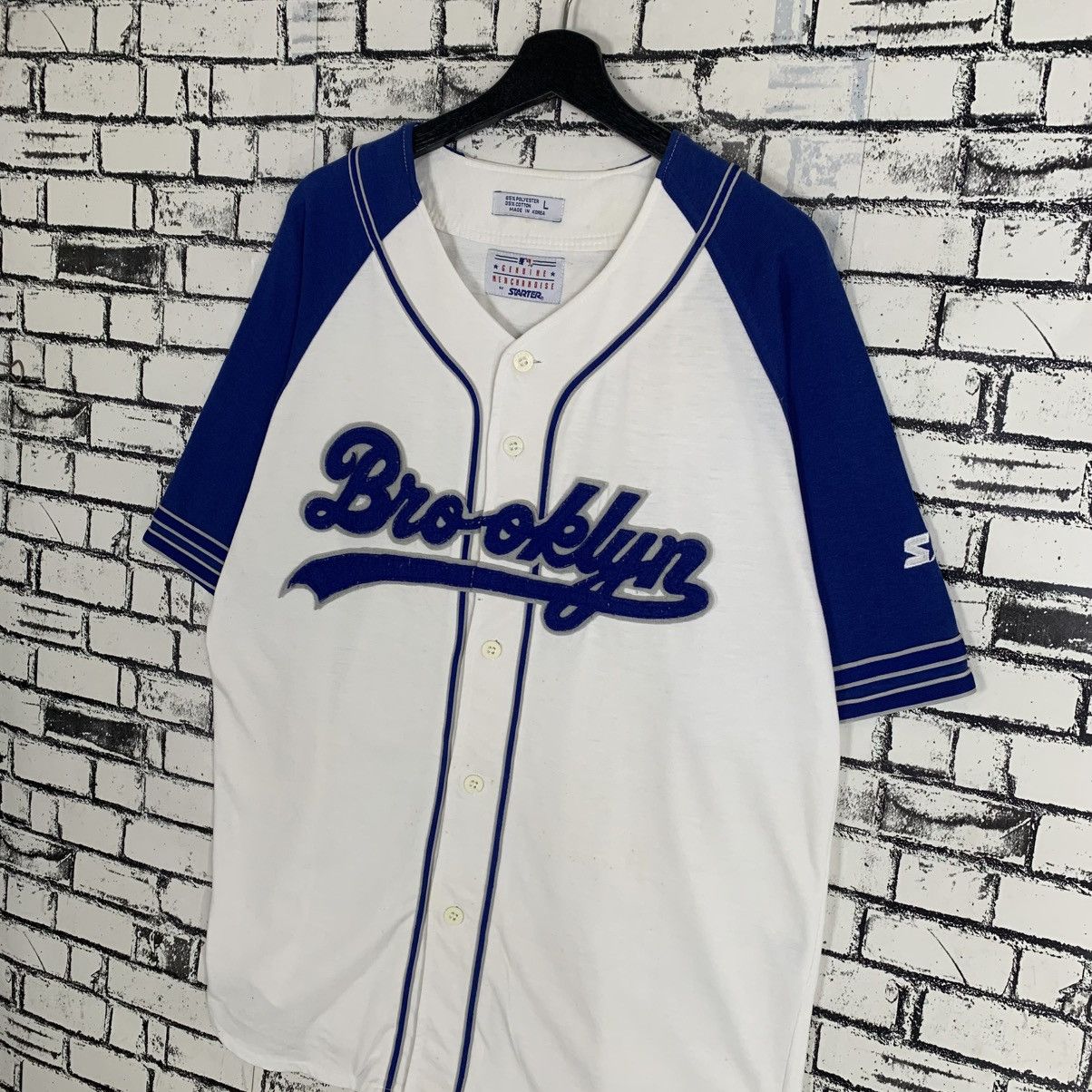 Designer × Starter × Vintage Vintage Starter Brooklyn Dodgers Baseball Shirt Size US L / EU 52-54 / 3 - 2 Thumbnail