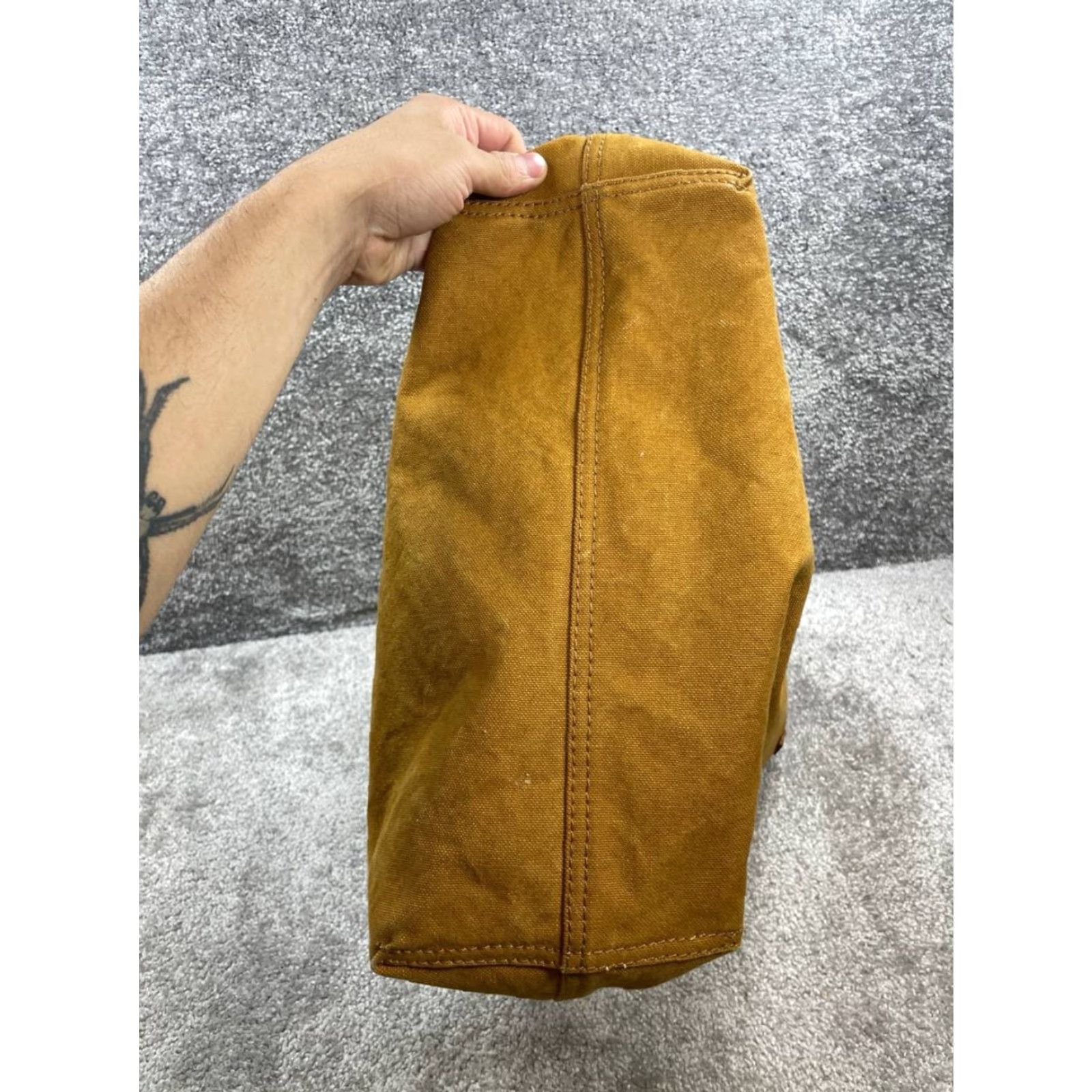 Madewell Madewell Bags Shoulder Brown Leather Inner Zip Pocket Double Handle Strap Medium Womens Brown Leather Shoulder Bag Size ONE SIZE - 5 Thumbnail
