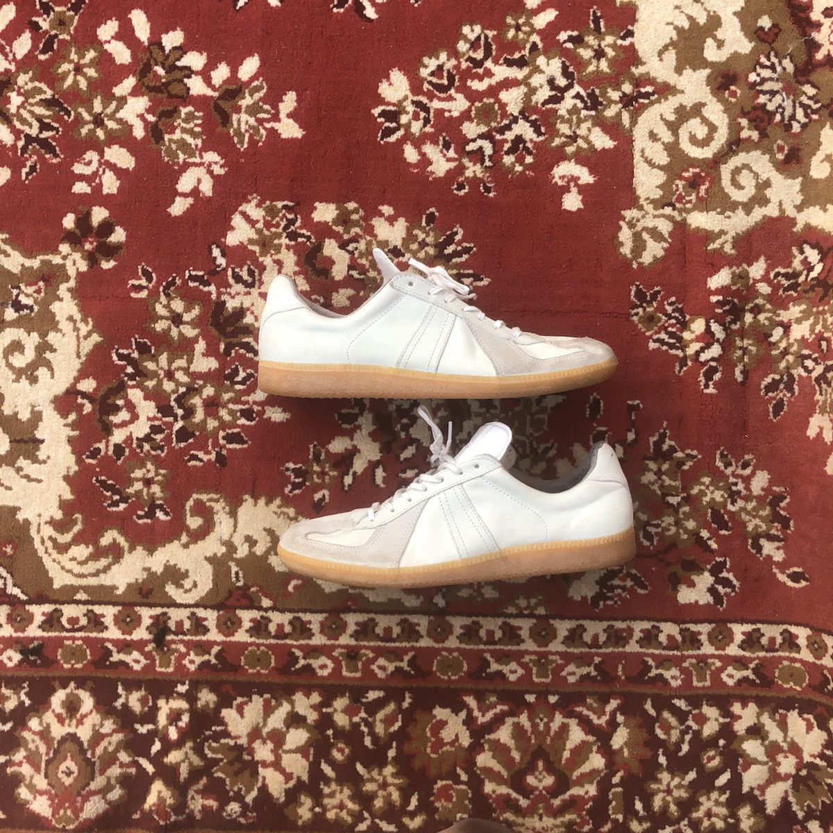 image of Bundeswehr x German Army Trainers Vintage Bw Sport Gat Sneakers 285 11Us 44Eu in White, Men's