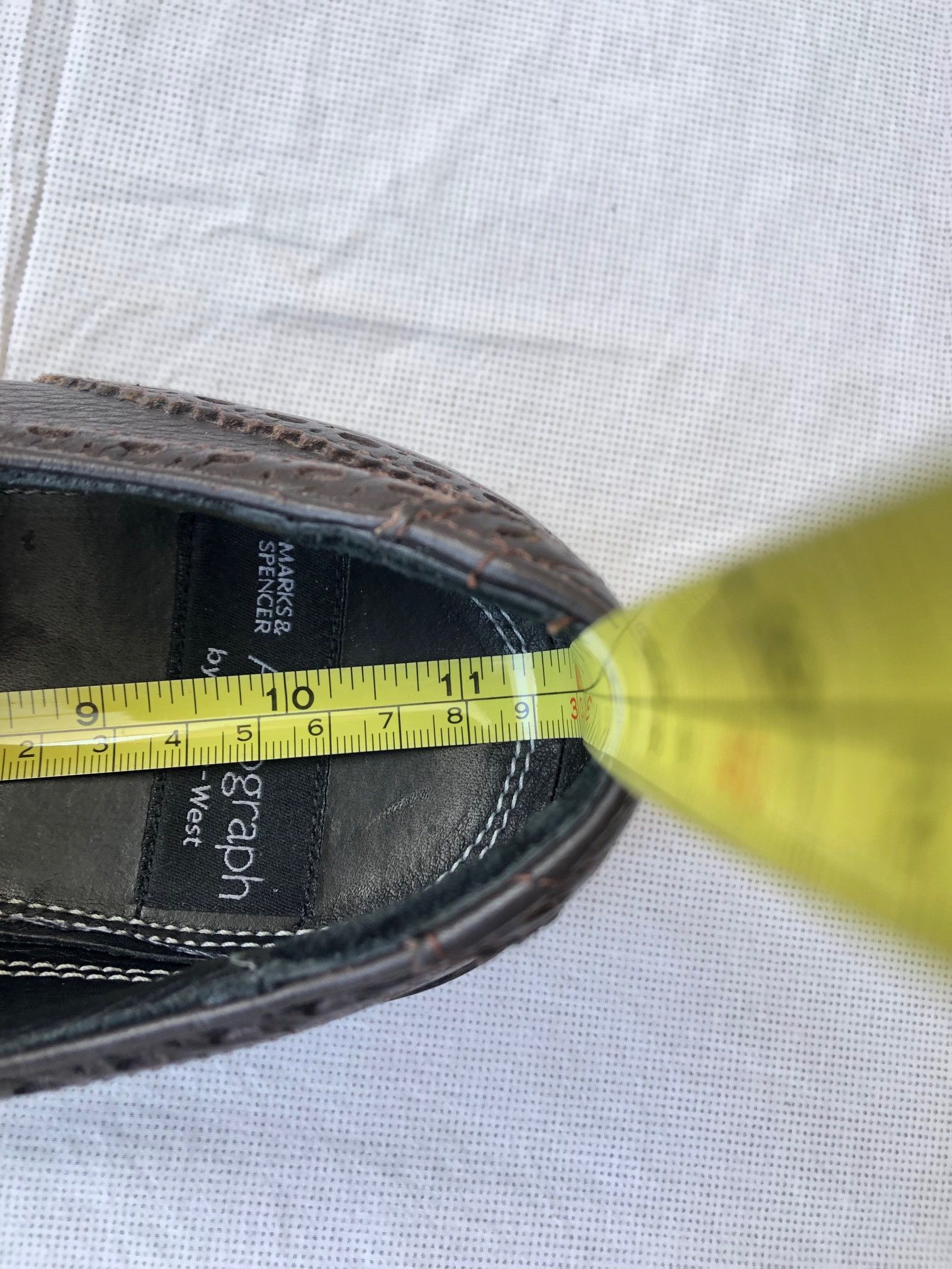 Jeffery West M&S Autograph by Jeffery West brown leather Derby shoes Size US 9.5 / EU 42-43 - 9 Thumbnail