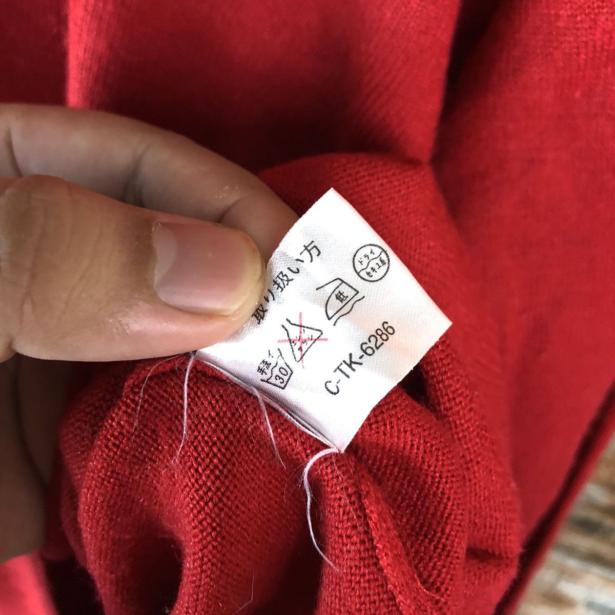 Homespun Knitwear × Japanese Brand Narcissus Red vintage knitwear #A1748 Size M / US 6-8 / IT 42-44 - 12 Thumbnail