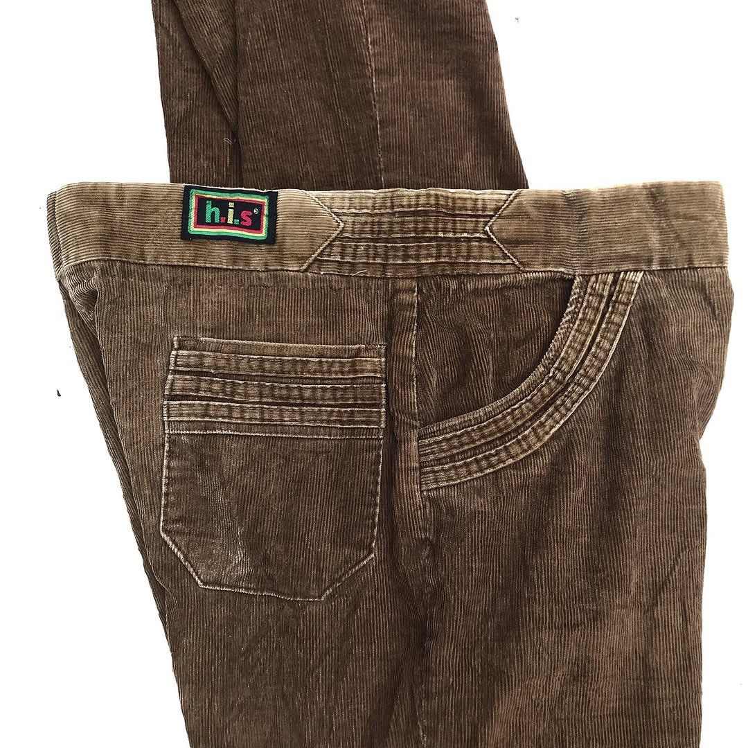 Le Grande Bleu (L.G.B.) × Vintage Vintage 60s His Clothing Brown Corduroy Trouser Pants menswe Size US 33 - 15 Thumbnail