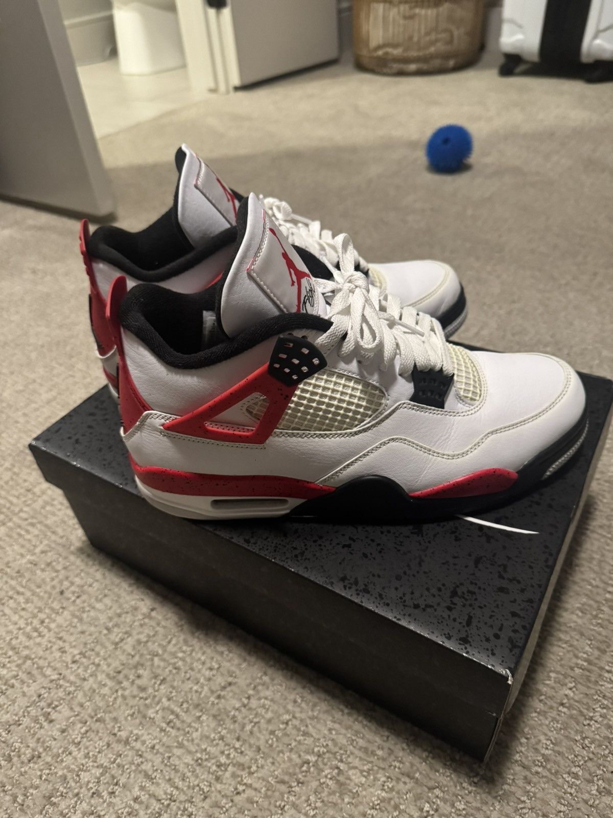 Jordan Brand Jordan Retro 4 “Red Cement” Size US 9.5 / EU 42-43 - 4 Thumbnail