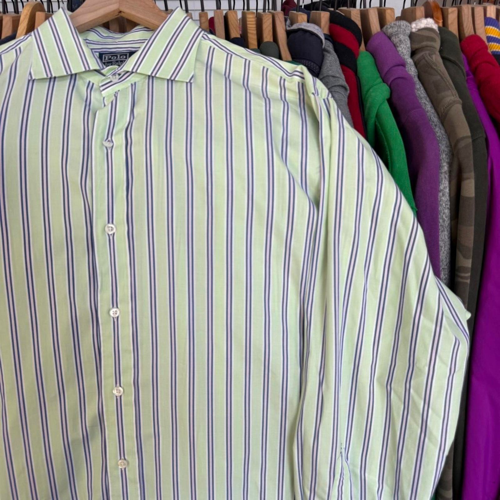 Polo Ralph Lauren Vintage 90s Polo Ralph Lauren Striped Button Up Shirt Size US XXL / EU 58 / 5 - 3 Thumbnail
