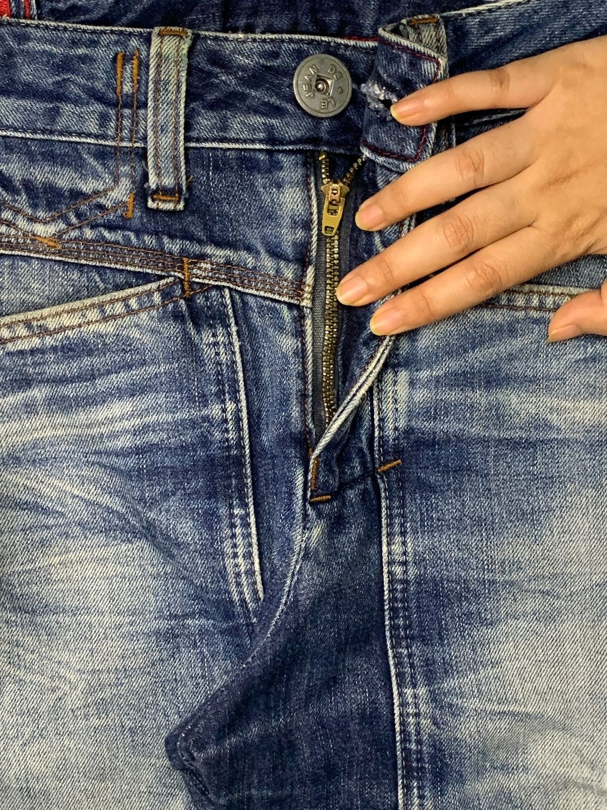 Marithe + Francois Girbaud Vintage Marithe Francois Girbaud Blue Wash Loose Fit Jeans Size US 33 - 5 Thumbnail