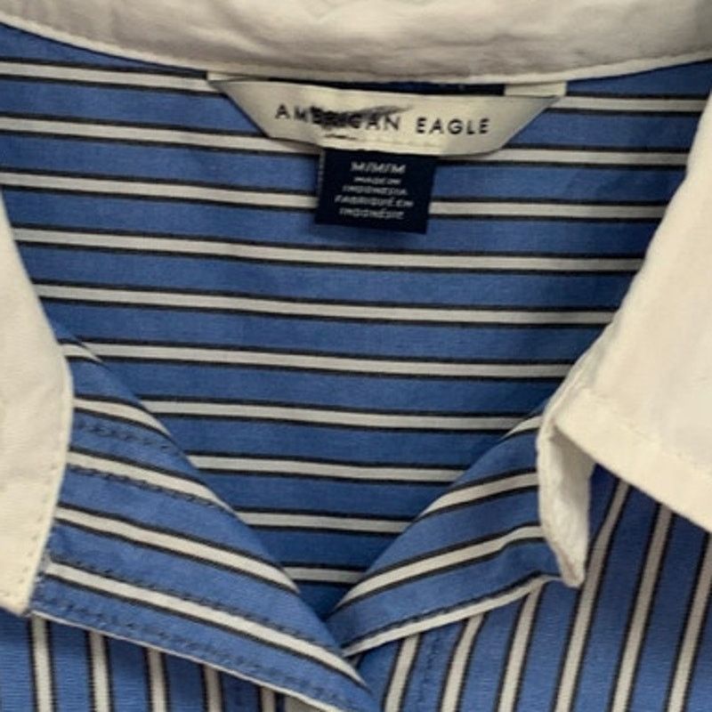 American Eagle Outfitters 2 New American Eagle Womens Medium Collared Button Up Shirts Size M / US 6-8 / IT 42-44 - 3 Thumbnail