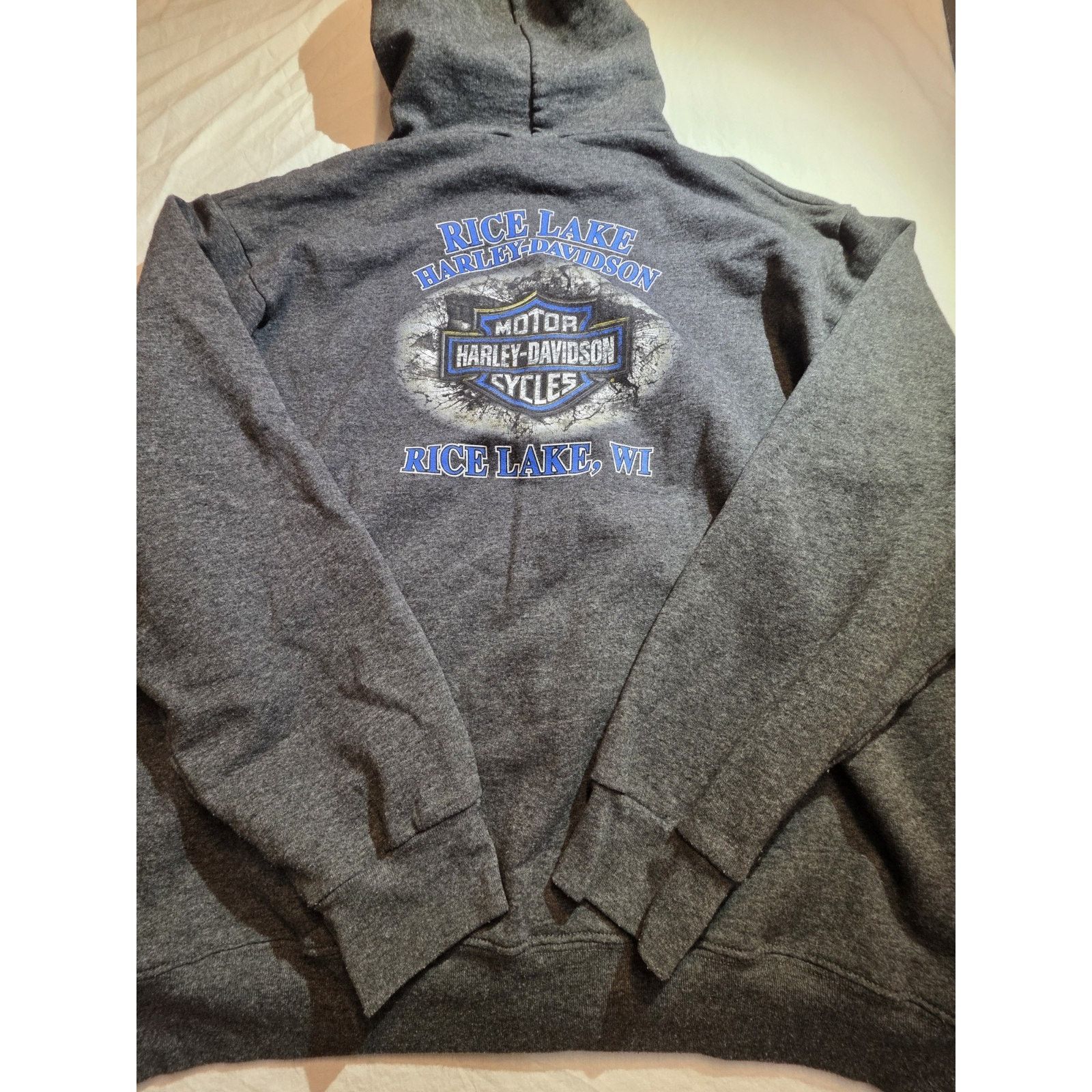 Harley Davidson Harley Davidson Men's Size Xl Full Zippered Long Sleeve Size US XL / EU 56 / 4 - 4 Thumbnail