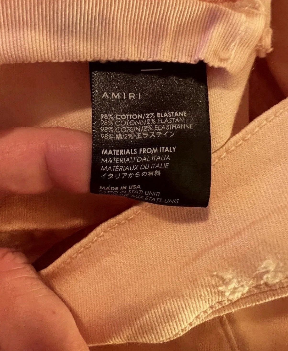 Amiri Amiri Pink MX1 Jeans (sz 38 US) Size US 38 / EU 54 - 6 Thumbnail