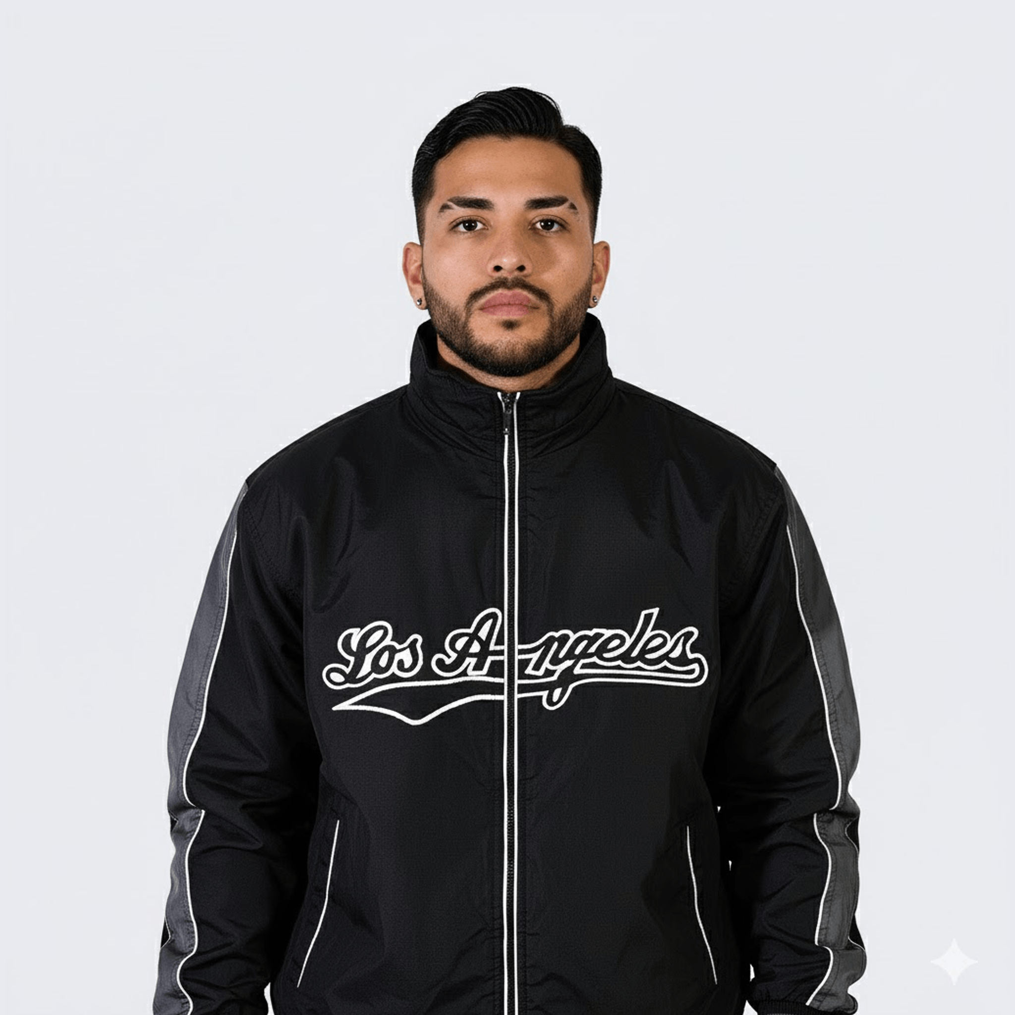 Vintage Los Angeles Vintage 90s Black Fleece Lined Jacket Size US L / EU 52-54 / 3 - 3 Thumbnail