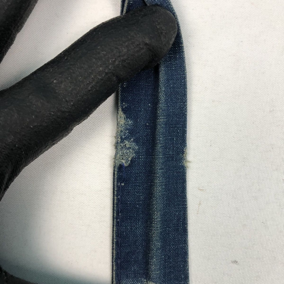 agnes b. AGNES B. DISTRESS DENIM DRAWSTRING BAG Size ONE SIZE - 9 Thumbnail