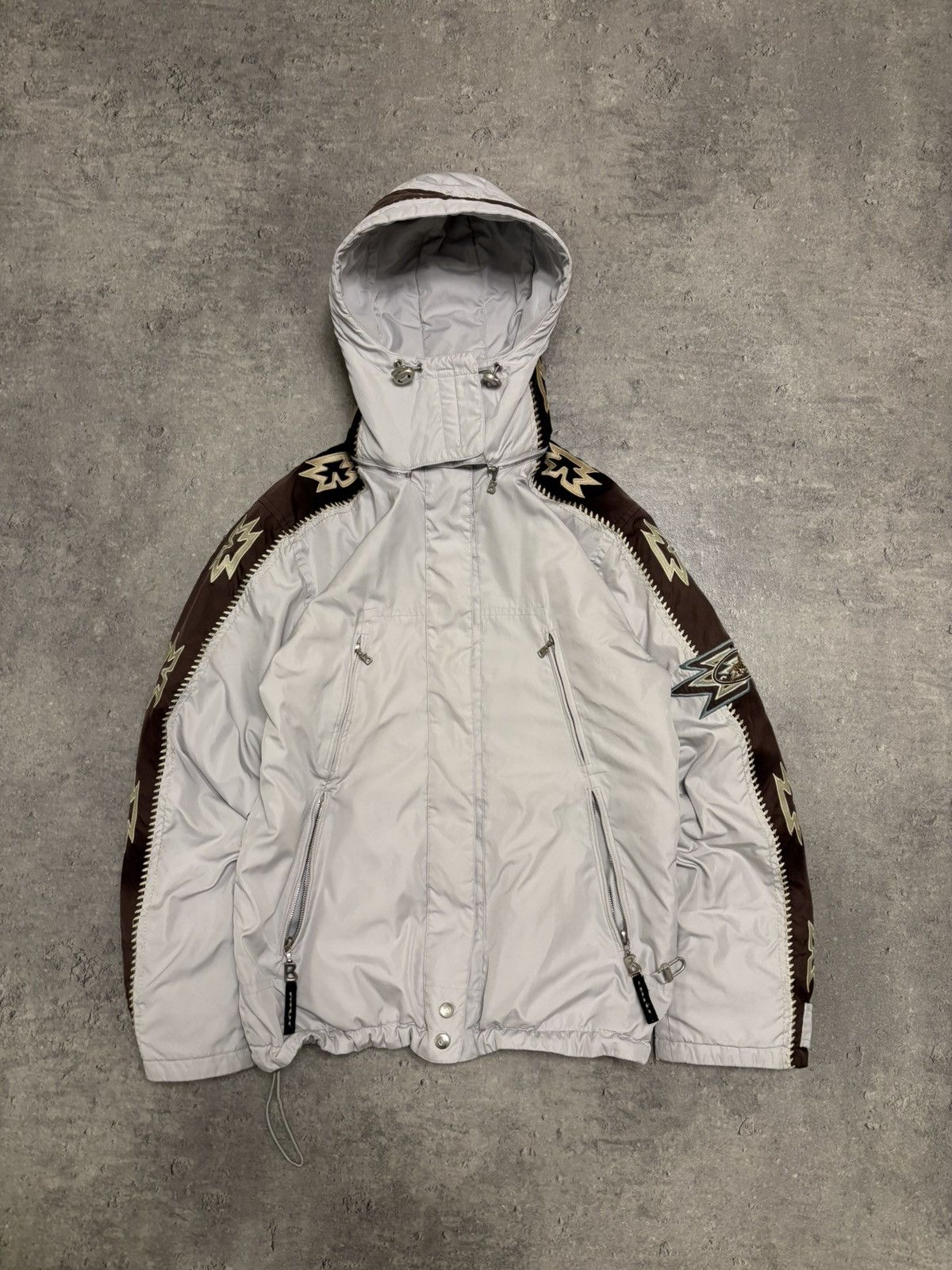 90s Vintage Bogner Nylon Oversize Hooded Gorpcore Jacket