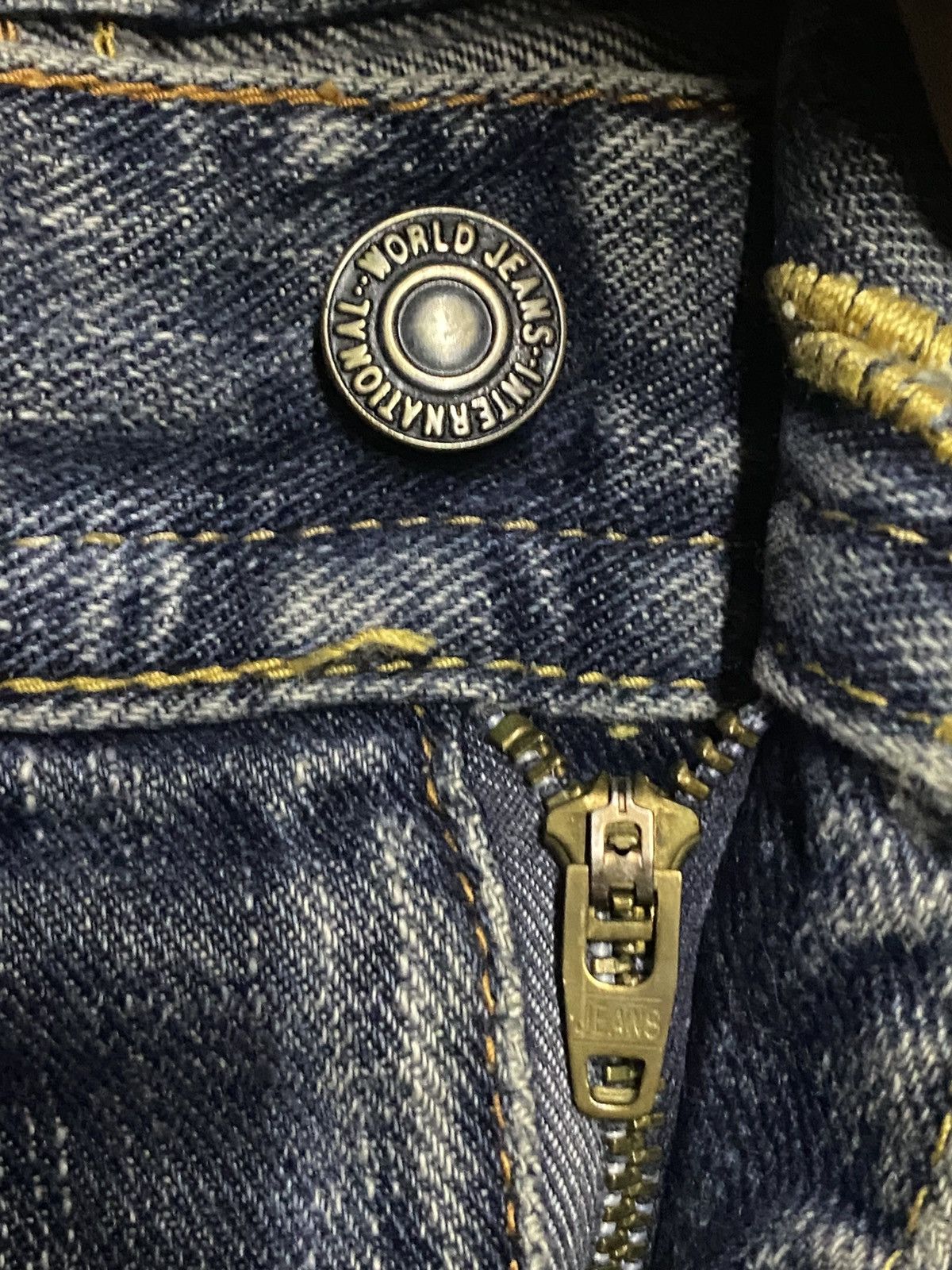 Japanese Brand Vintage Japanese Brand GL Heart Faded Wash Distressed Jeans Size US 34 / EU 50 - 7 Thumbnail