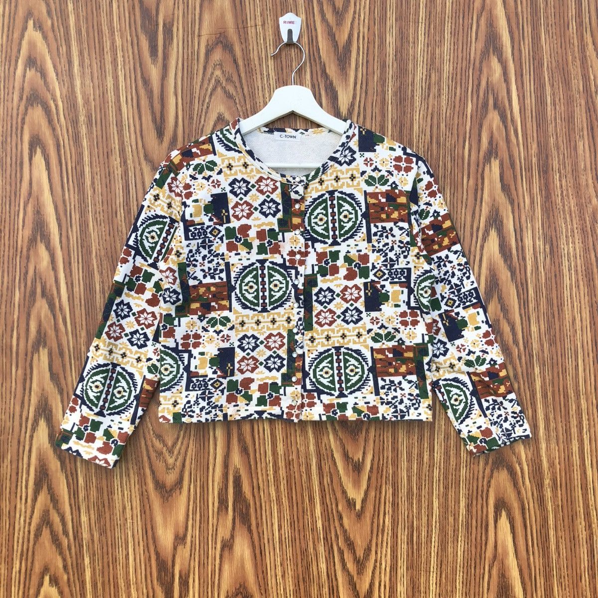 Vintage Vintage Cardigan Button up Design Like Agnes B Jacket Size S / US 4 / IT 40 - 1 Thumbnail