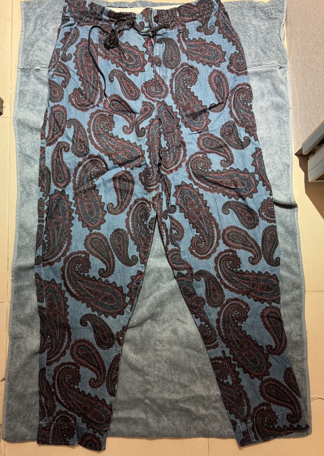 TOGA VIRILIS Toga Virilis men Bandanna denim cotton wide leg Pant jeans Size US 31 - 1 Thumbnail