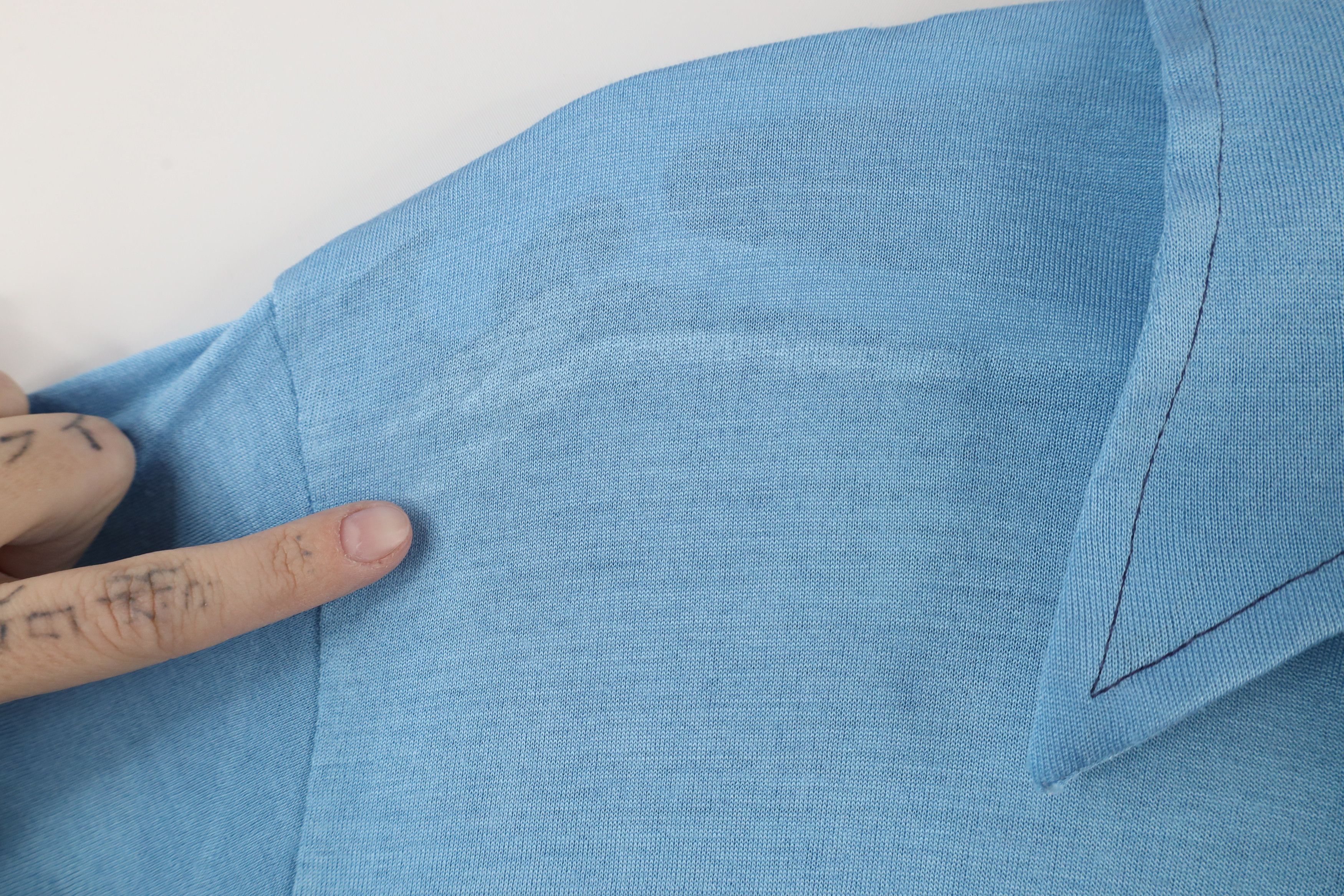 Vintage Vintage 60s 70s Streetwear Polo Shirt Carolina Blue USA Size US M / EU 48-50 / 2 - 4 Thumbnail