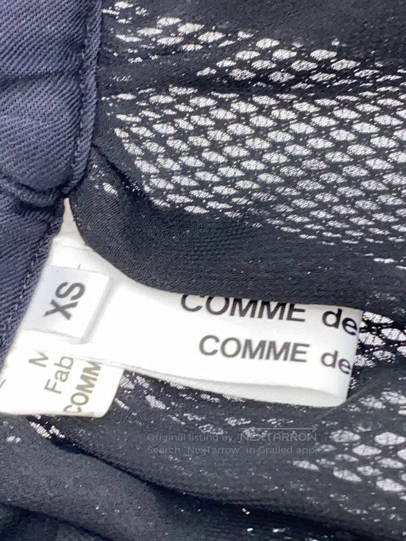 Comme des Garcons Comme des Garcons size XS Black lace mesh skirt Size 23" - 4 Thumbnail