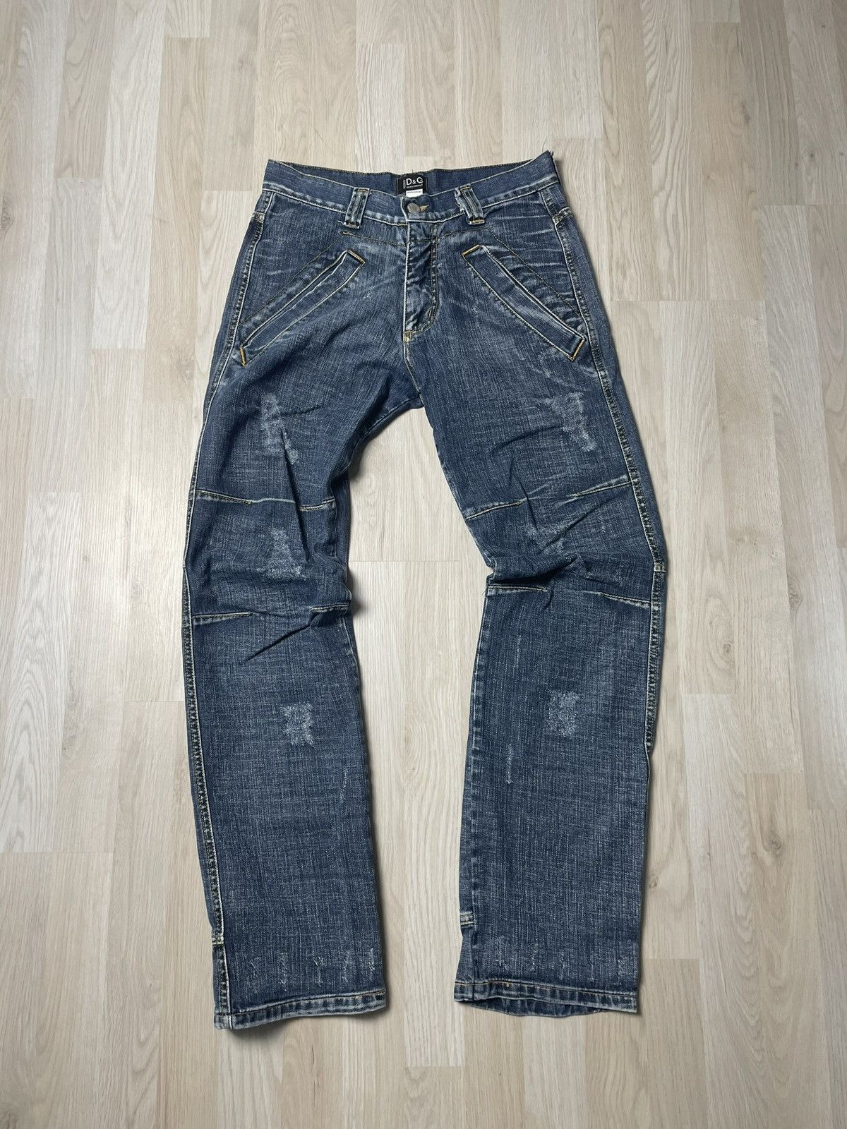 Dolce & Gabbana Dolce & Gabbana Jeans DG Backprint Größe 36 Size 28" / US 6 / IT 42 - 2 Thumbnail