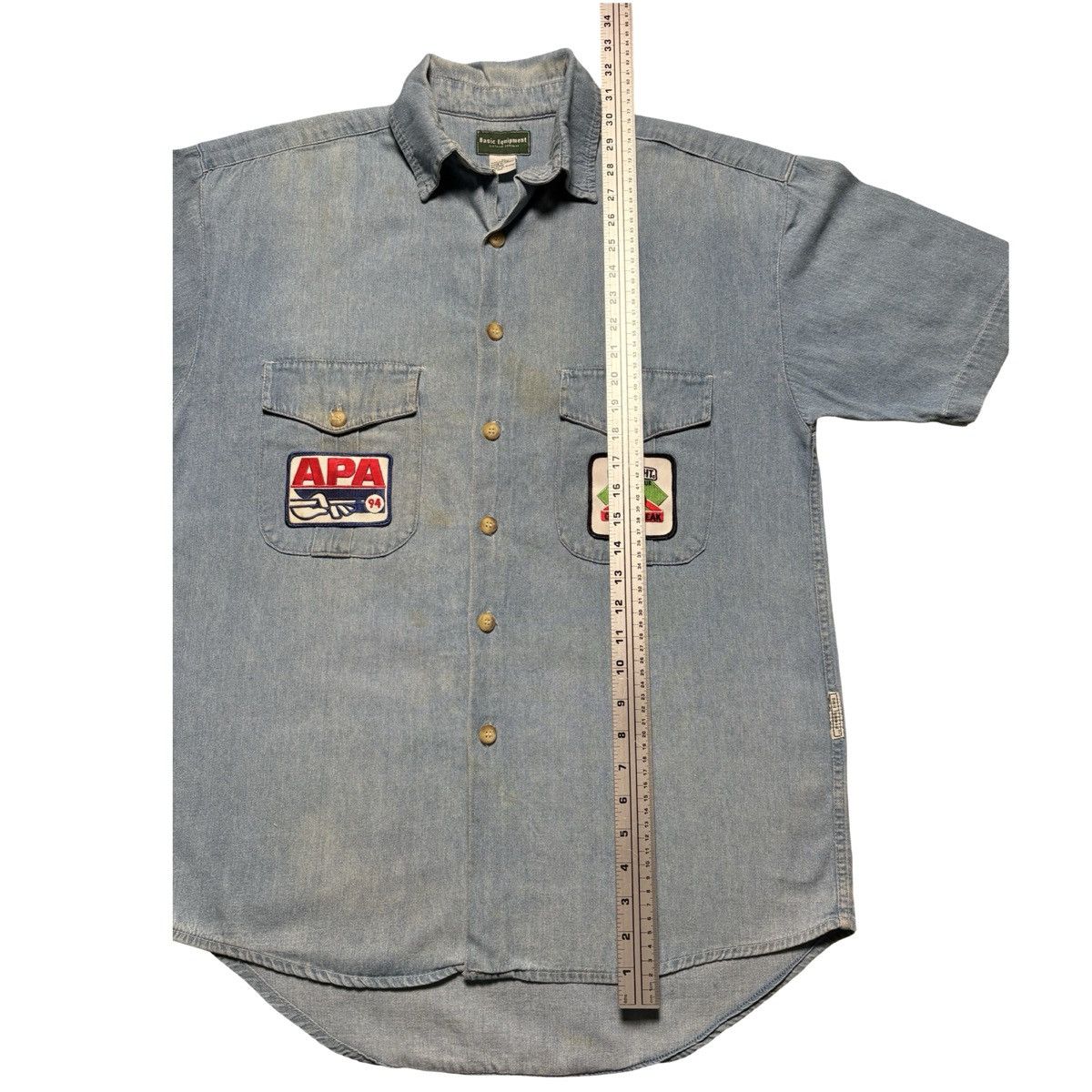 Other Vintage Equipment Denim Shirt Bud Light Pool League APA M Size US M / EU 48-50 / 2 - 5 Thumbnail