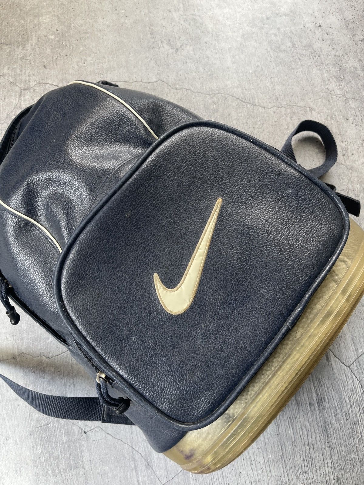 Other Vintage 90s Nike Leather Backpack Double Swoosh Bag Size ONE SIZE - 12 Thumbnail