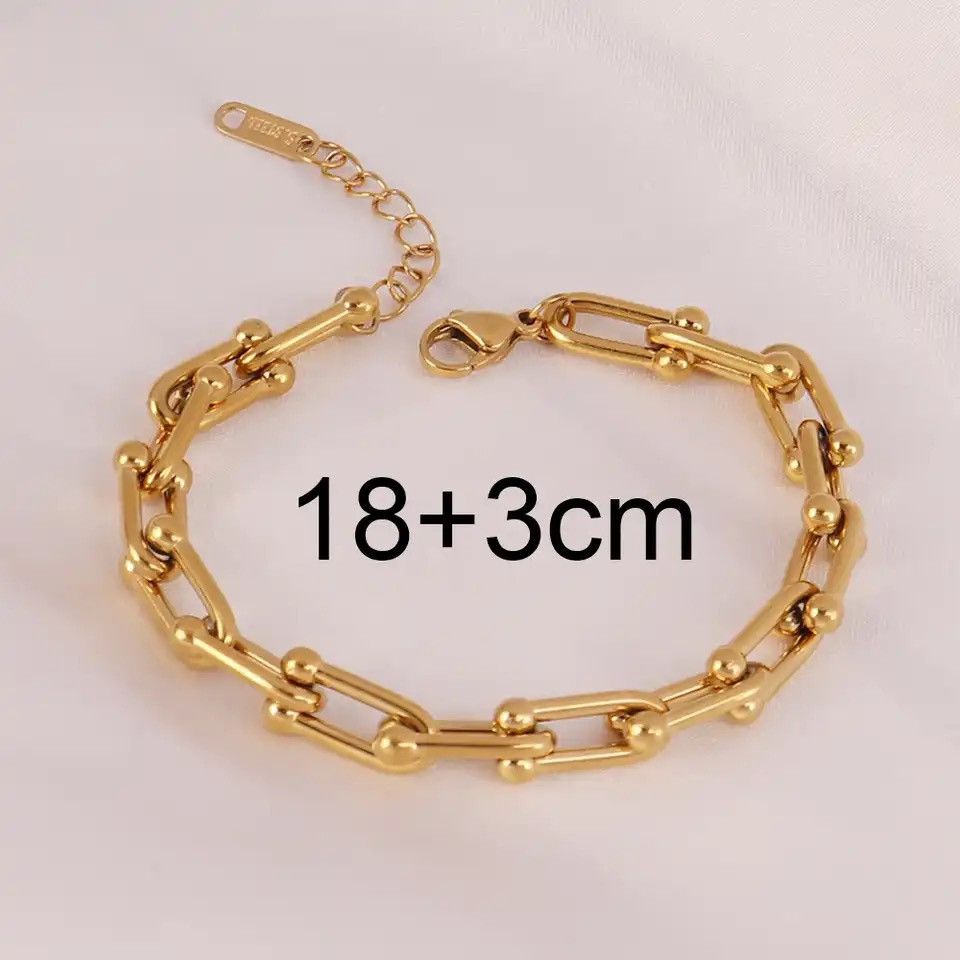 Japanese Brand × Jewelry Charm Gold Color Thick Chain Bracelet Size ONE SIZE - 4 Thumbnail