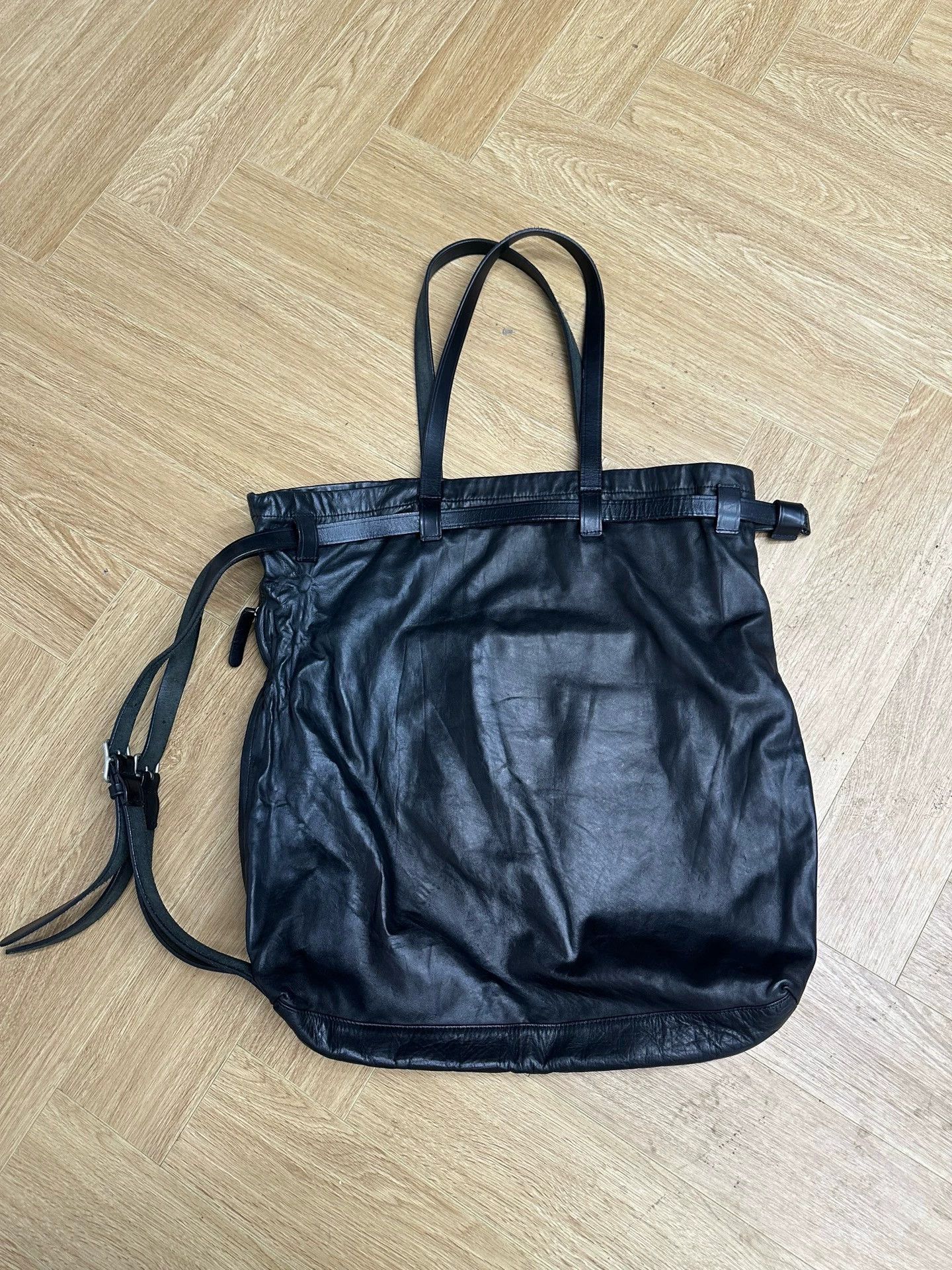 Yohji Yamamoto Yohji Yamamoto POUR HOMME Drawstring Nomad Bag Size ONE SIZE - 7 Thumbnail