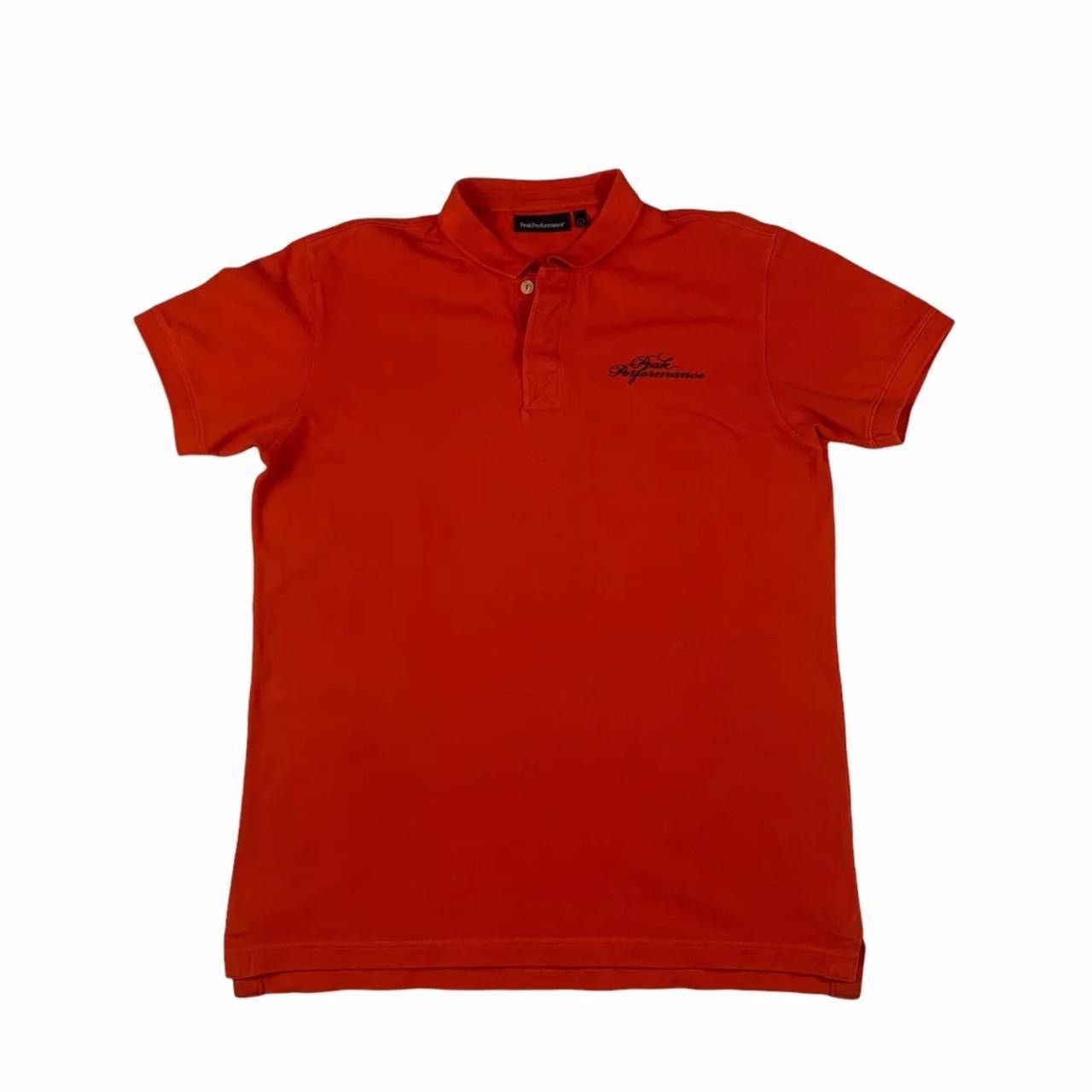 Peak Performance Peak Performance Mens Logo Polo T Shirt Orange Size L Size US L / EU 52-54 / 3 - 1 Thumbnail