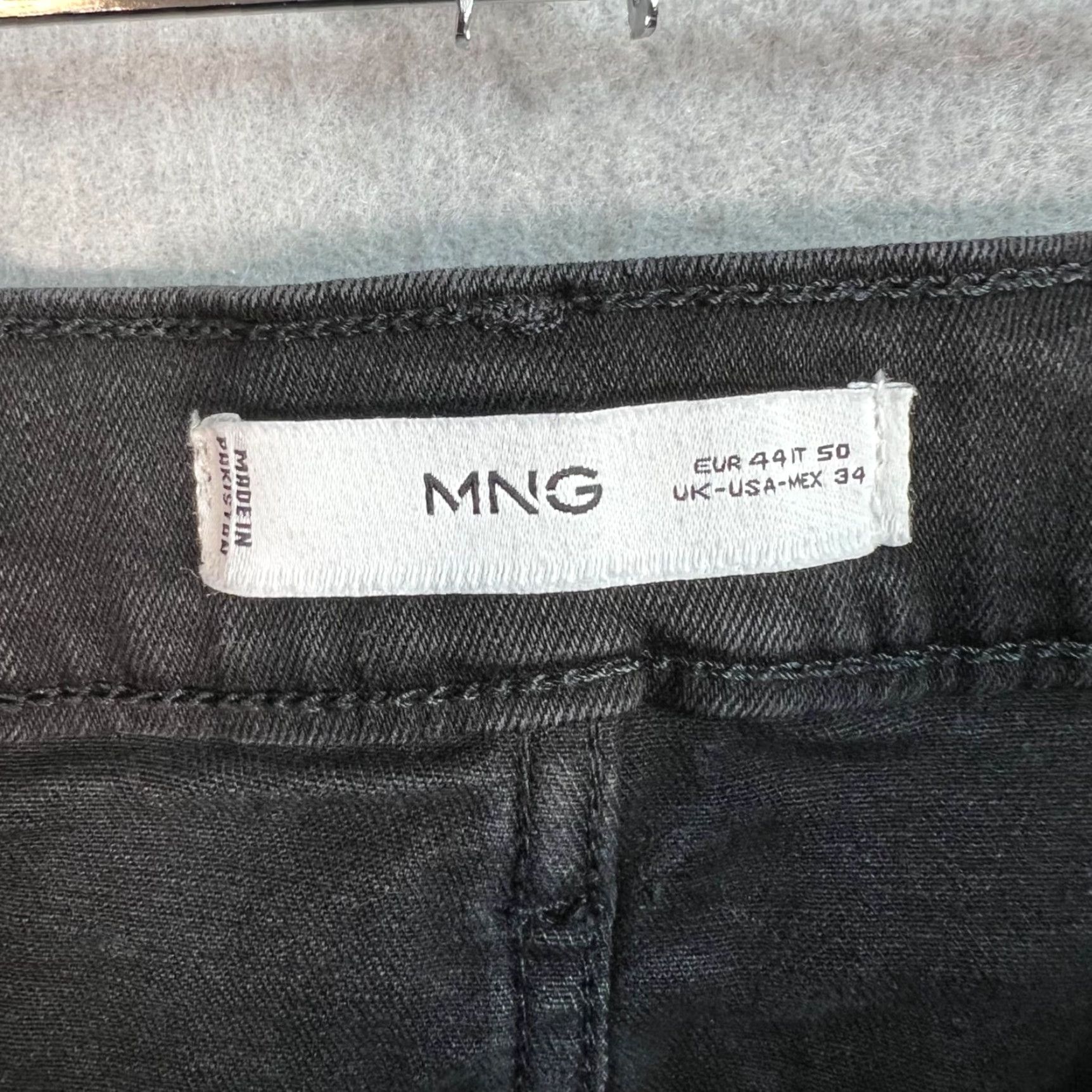 Mango VINTAGE MNG Black Skinny Jeans Womens Size 34 Dark Wash Denim Size 24" / US 00 / IT 34 - 3 Thumbnail