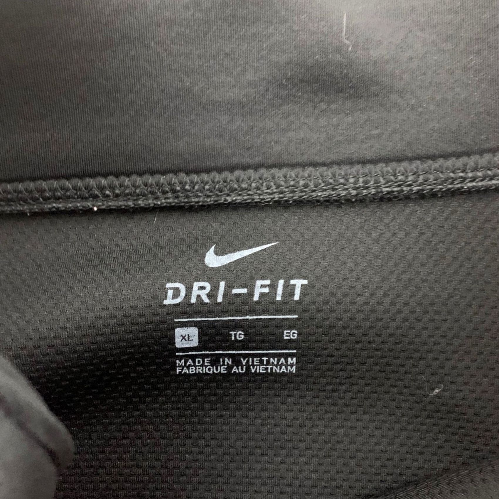 Nike NIKE PRO GET FIT ICON CLASH Fleece Half-Zip Pullover Women's XL Black Colorblock Swoosh Logo 1/2 Zip Dri-FIT Size XL / US 12-14 / IT 48-50 - 3 Thumbnail