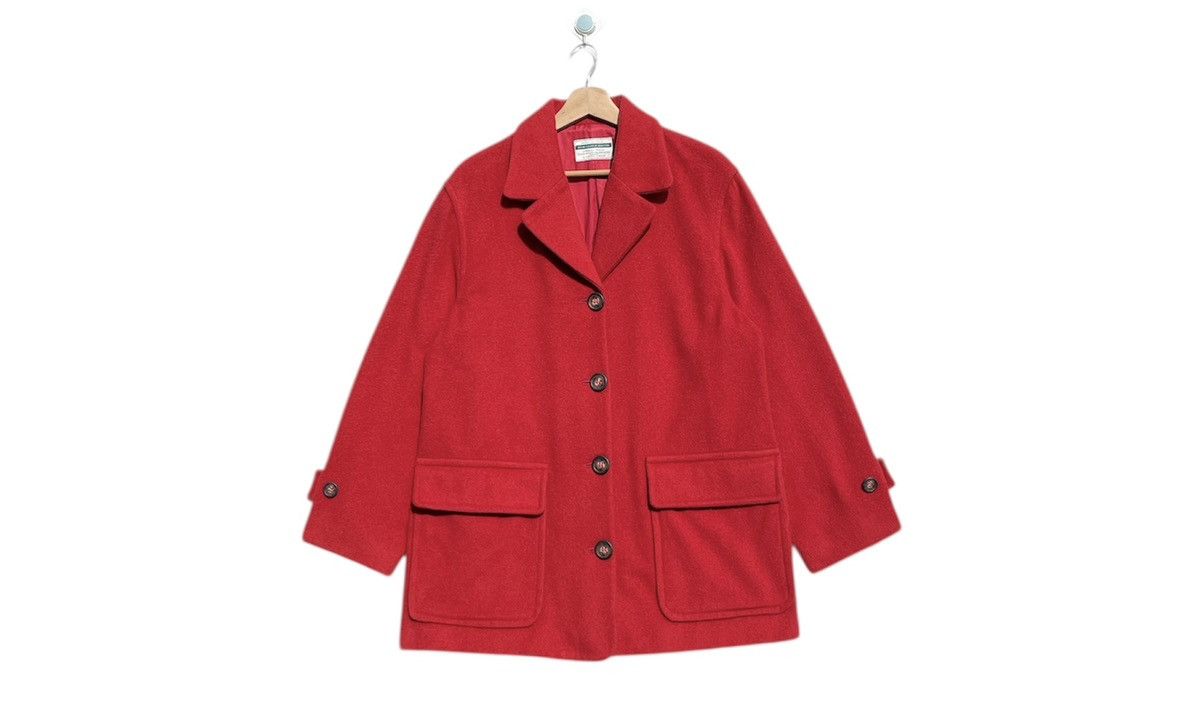 United Colors Of Benetton RARE🔥 United Colors Of Benetton Wool Peacoat Wintercot Size L / US 10 / IT 46 - 1 Thumbnail