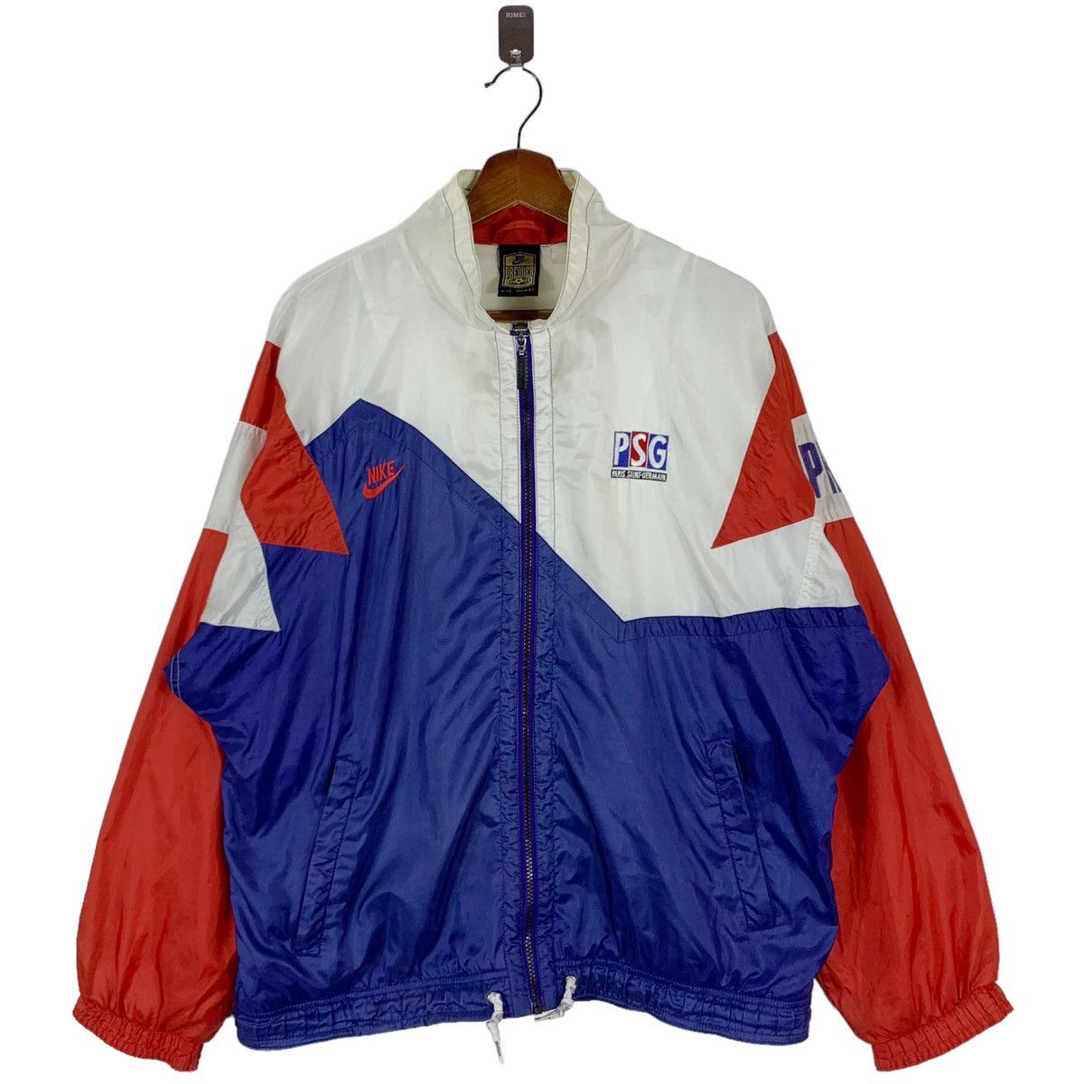 Nike × Vintage VINTAGE 90S NIKE SWOOSH PSG SPORTSWEAR LIGHT ZIPPER JACKET Size US M / EU 48-50 / 2 - 1 Thumbnail