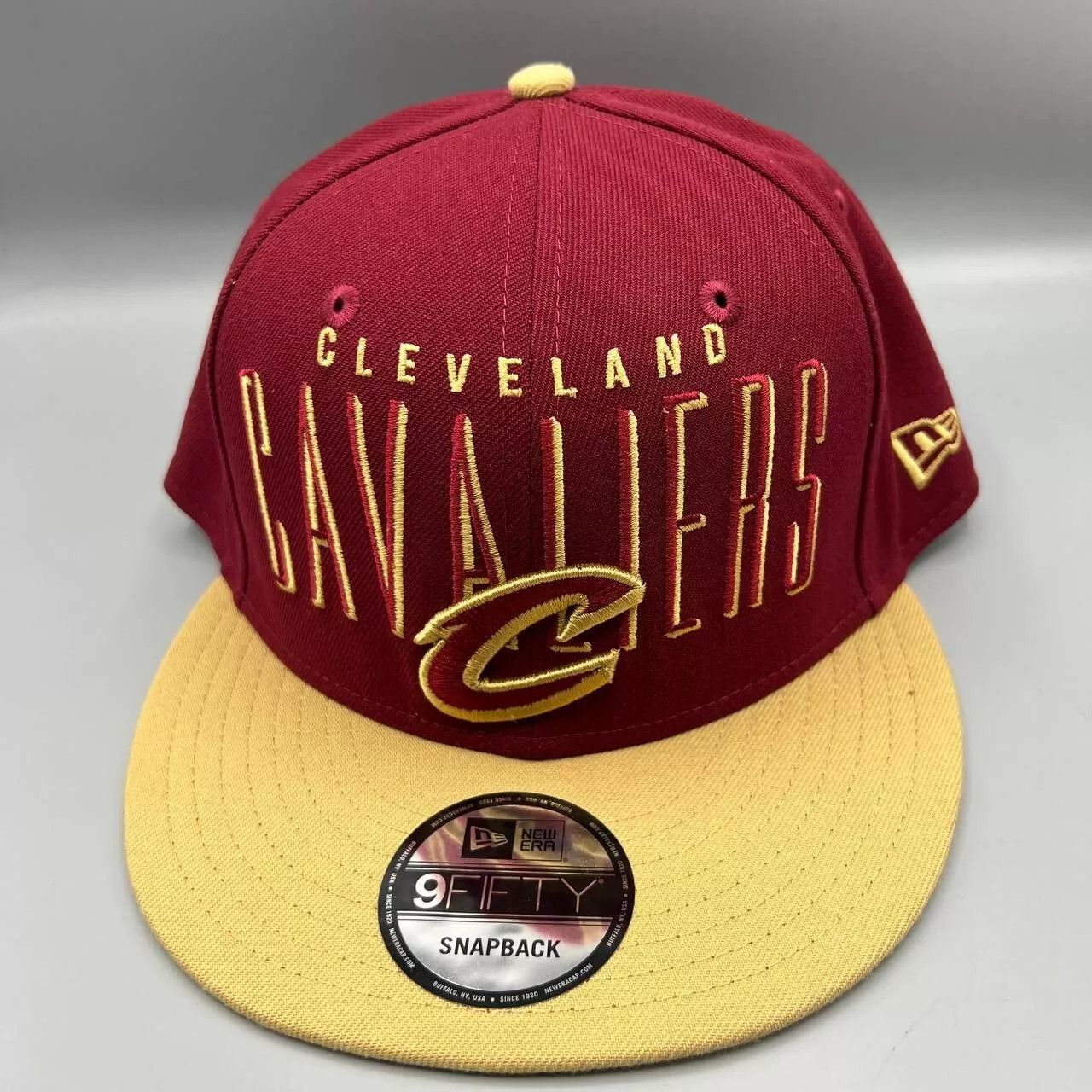 New Era Cleveland Cavaliers Cavs Hat Men Red Snap NBA Back Cap New Size ONE SIZE - 1 Thumbnail