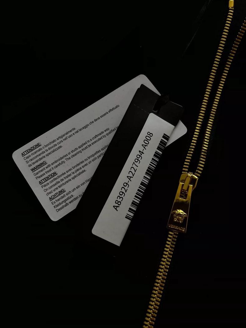 Versace Versace Diamond-embedded gold-zipped sweatshirt with diamo Size L / US 10 / IT 46 - 6 Thumbnail