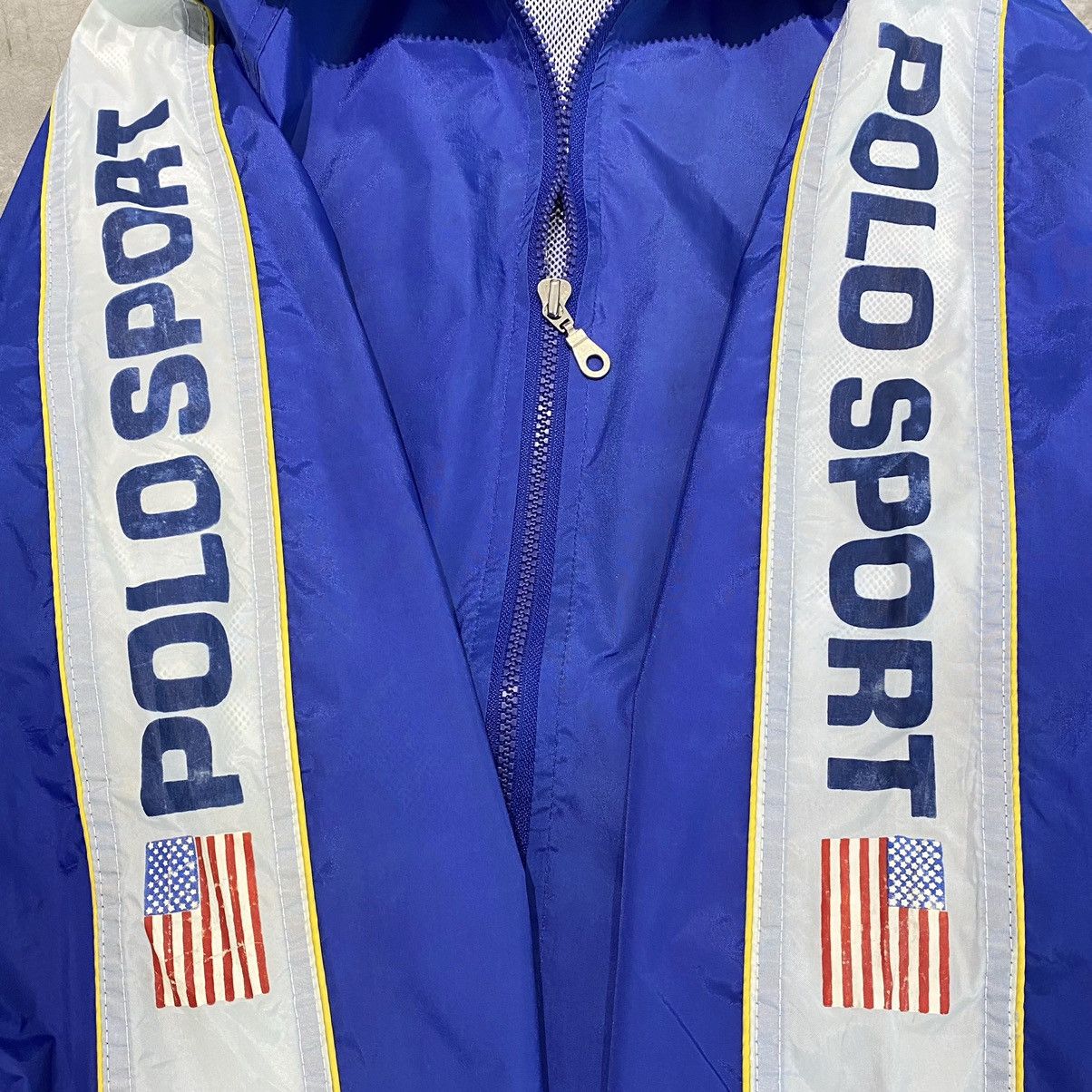 Polo Ralph Lauren Vintage 90s Polo Sport Sleeve Print windbreake Size US M / EU 48-50 / 2 - 3 Thumbnail