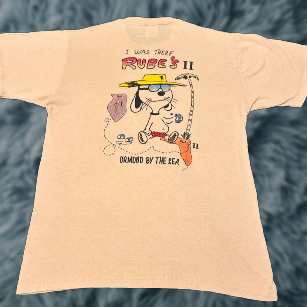 Vintage VINTAGE Snoopy VTG Shirt Mens Size M Beige 80s 90s Florida Ormond Beach Cartoon Rubes Snoopy Shirt Mens Medium Size US M / EU 48-50 / 2 - 1 Thumbnail