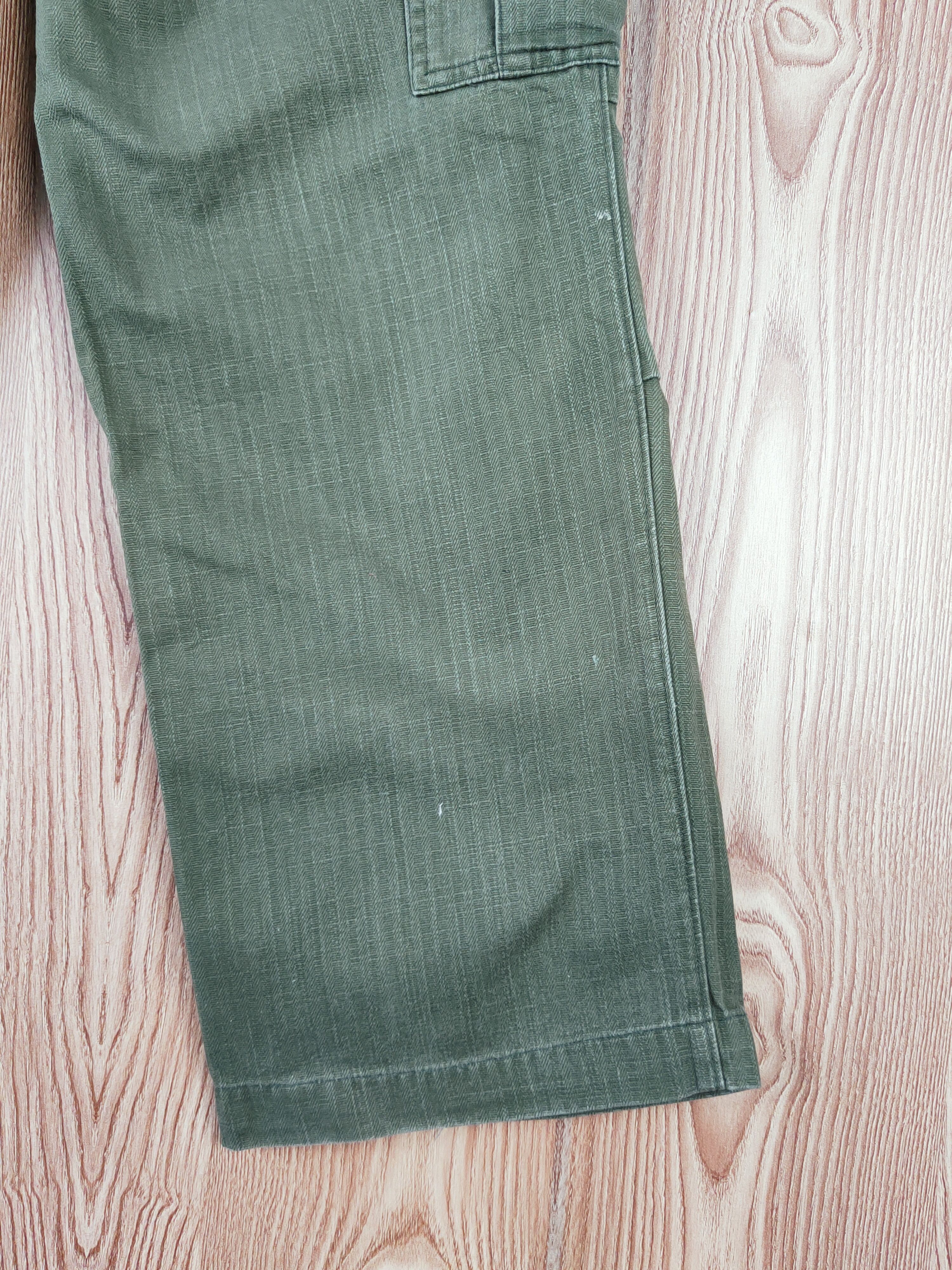 Japanese Brand Tora Green Faded Multipocket Tactical Cargo Pants #W334 Size US 28 / EU 44 - 12 Thumbnail