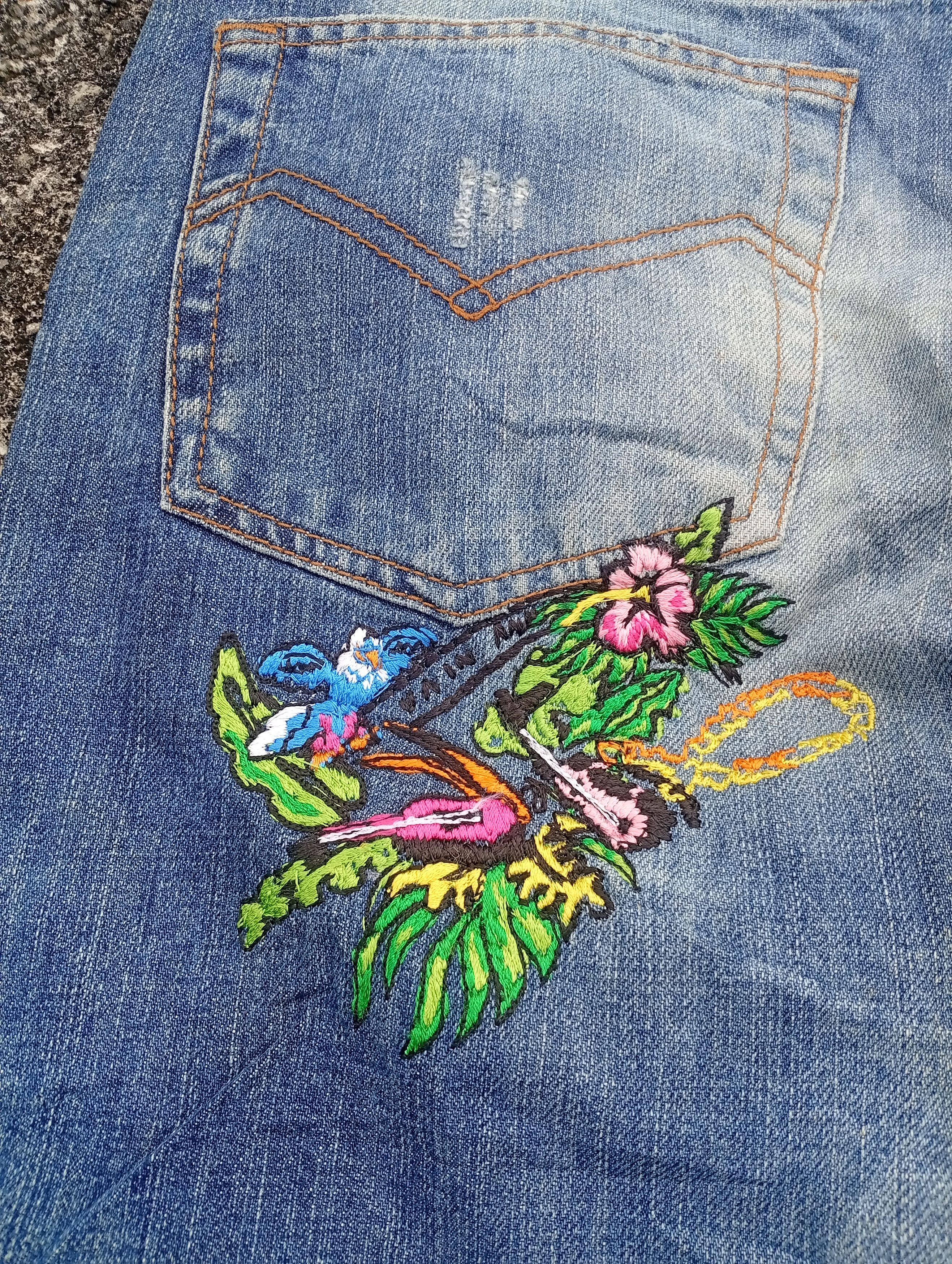 Japanese Brand Energie summer morris embroidery carnivor plants Size US 33 - 17 Thumbnail