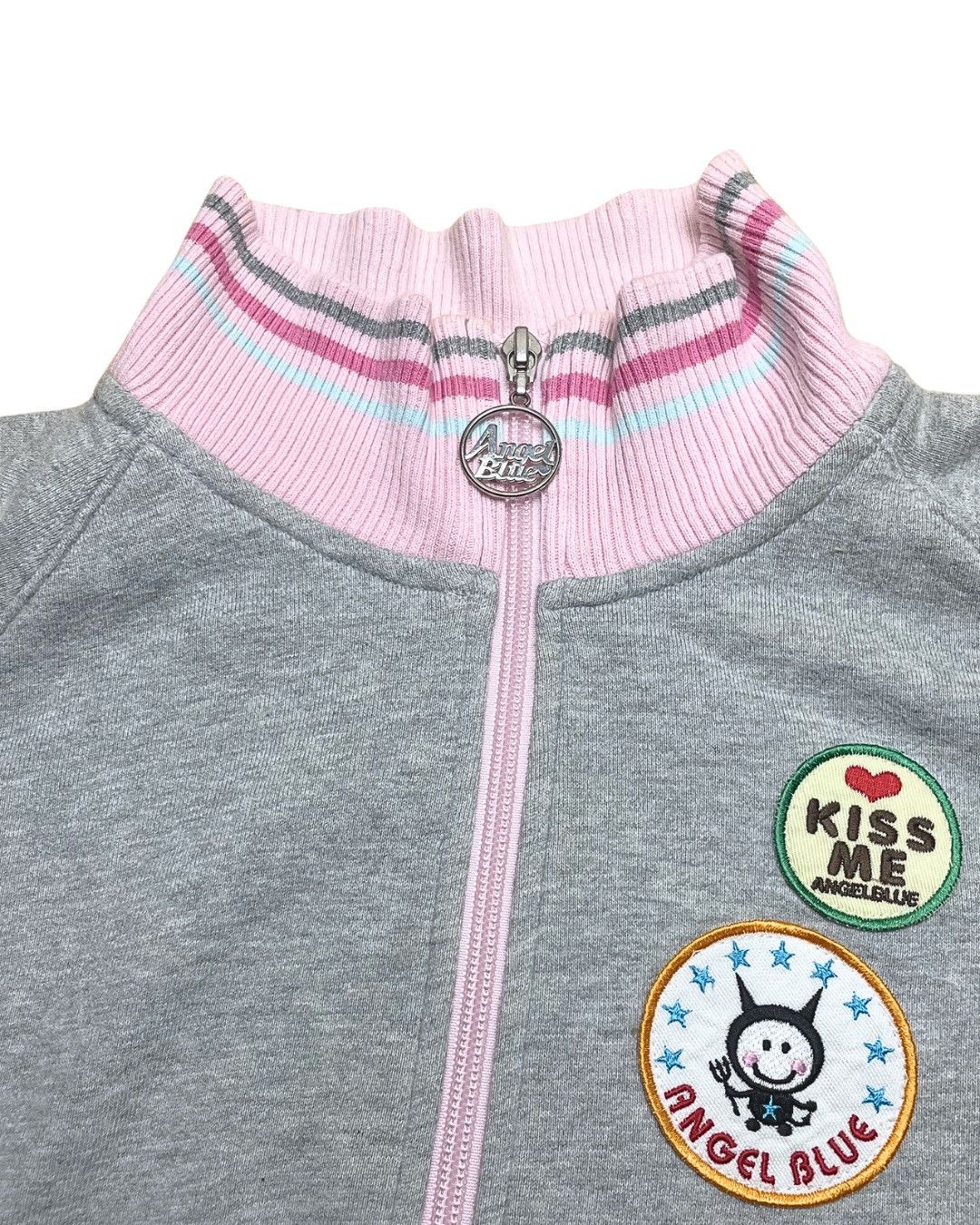 Angel Blue Angel Blue Japan Multi-Patch Grey Track Jacket JDM Streetwea Size XS / US 0-2 / IT 36-38 - 6 Thumbnail