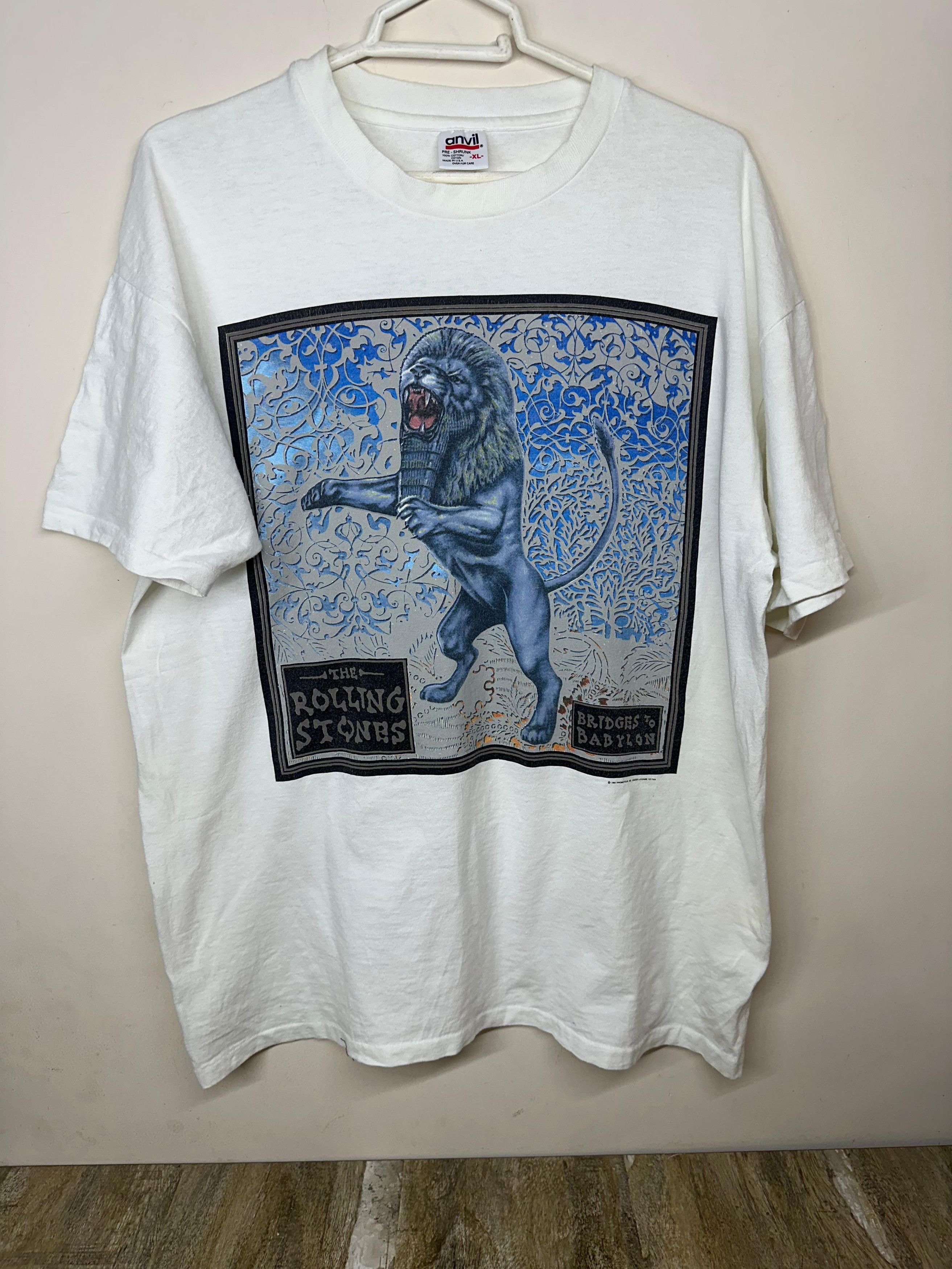 The Rolling Stones × Vintage vintage Rolling Stones Original Concert Shirt 1997 Size US XL / EU 56 / 4 - 1 Thumbnail