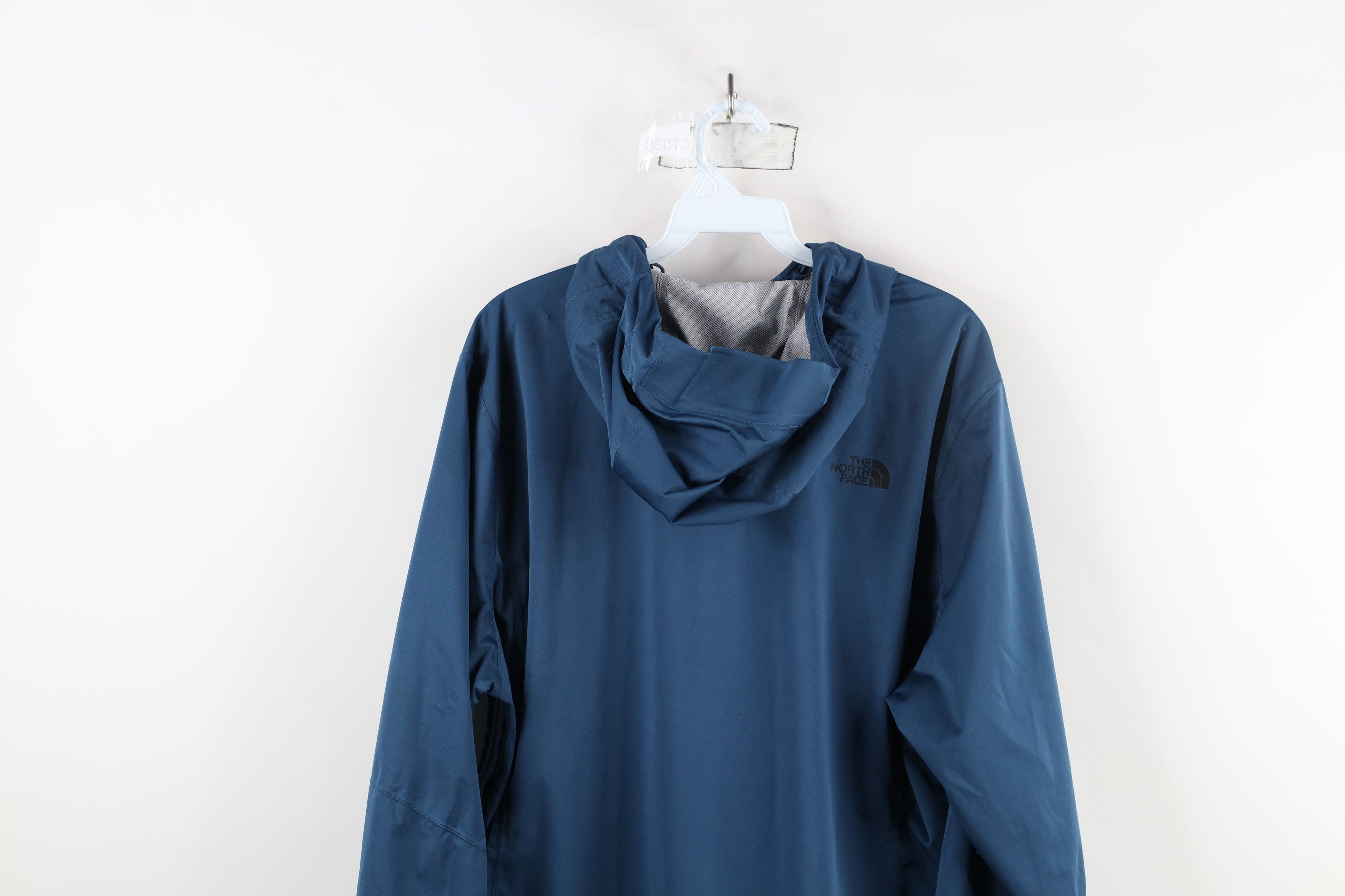 The North Face × Vintage The North Face DryVent Waterproof Hooded Rain Jacket Blue Size XXL / US 16-18 / IT 52-54 - 13 Thumbnail