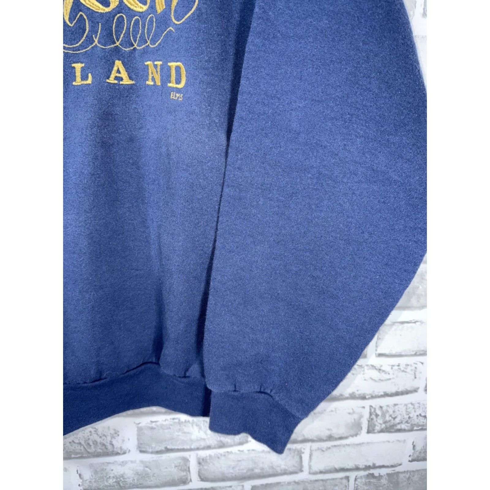 Vintage VTG Screen Stars London England Sweatshirt Crewneck COTTON BLEND unisex L Blue Logo Knit Polyester Pullover Solid 90s Classic Outdoor Men Size US L / EU 52-54 / 3 - 4 Thumbnail