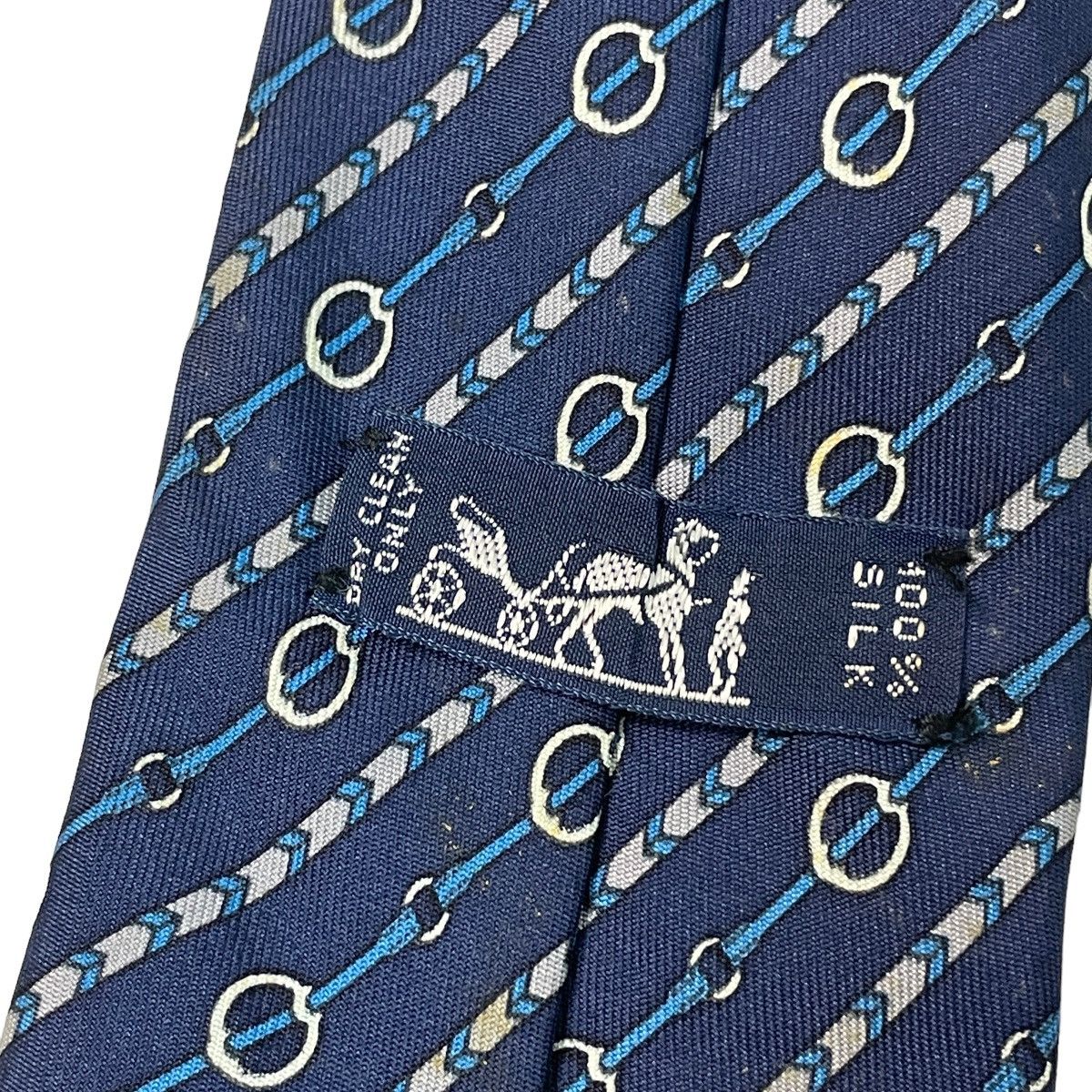 Hermes Hermes Paris Chained Arrows Silk Ties 7962 TA Size ONE SIZE - 6 Thumbnail