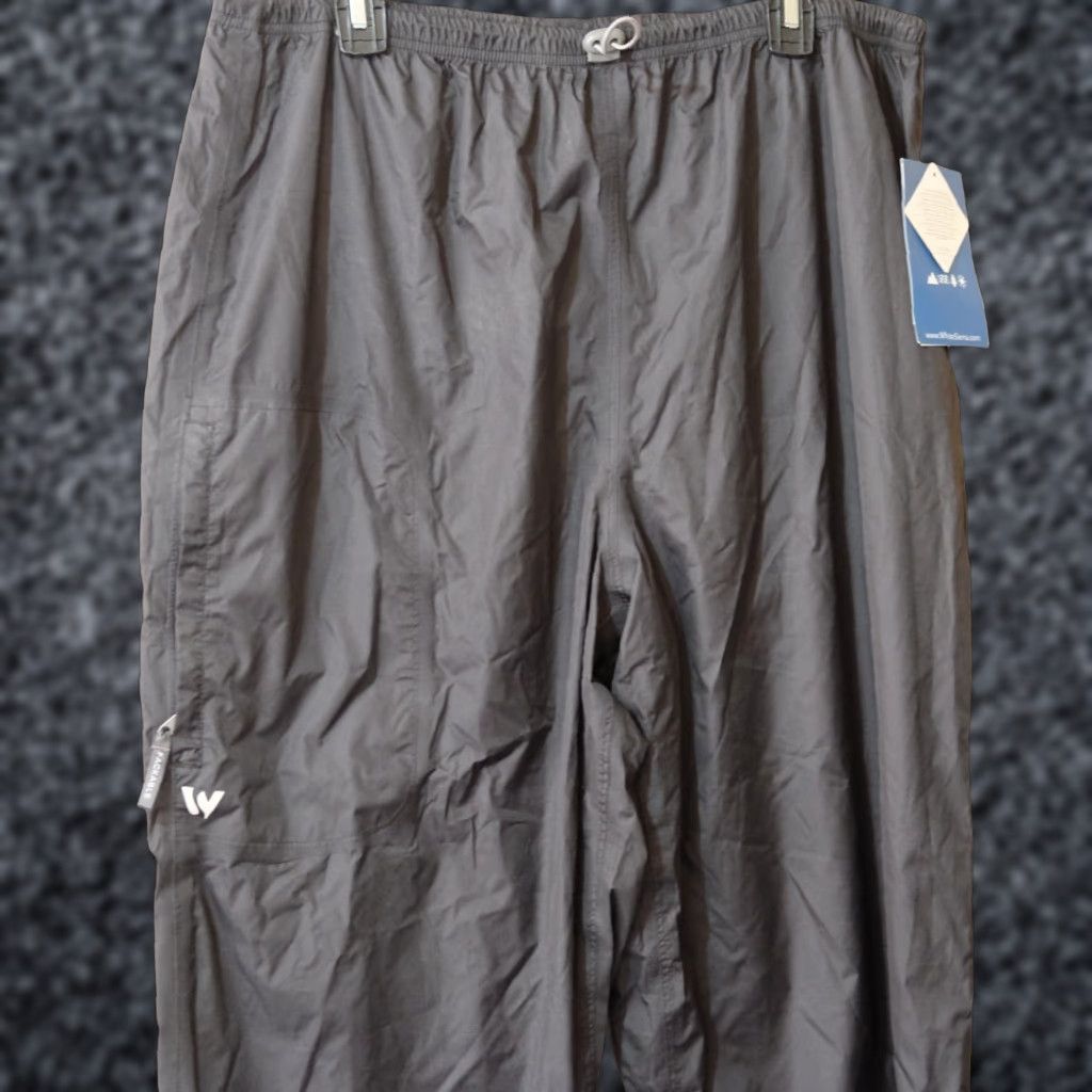 Rains NWT! White Sierra Think Outside Hiking Rain Pants Waterproof Men's XXL Black Rain Pants Waterproof Breathable Lightweight Zip Pockets VINTAGE? (No) Size US 34 / EU 50 - 1 Thumbnail